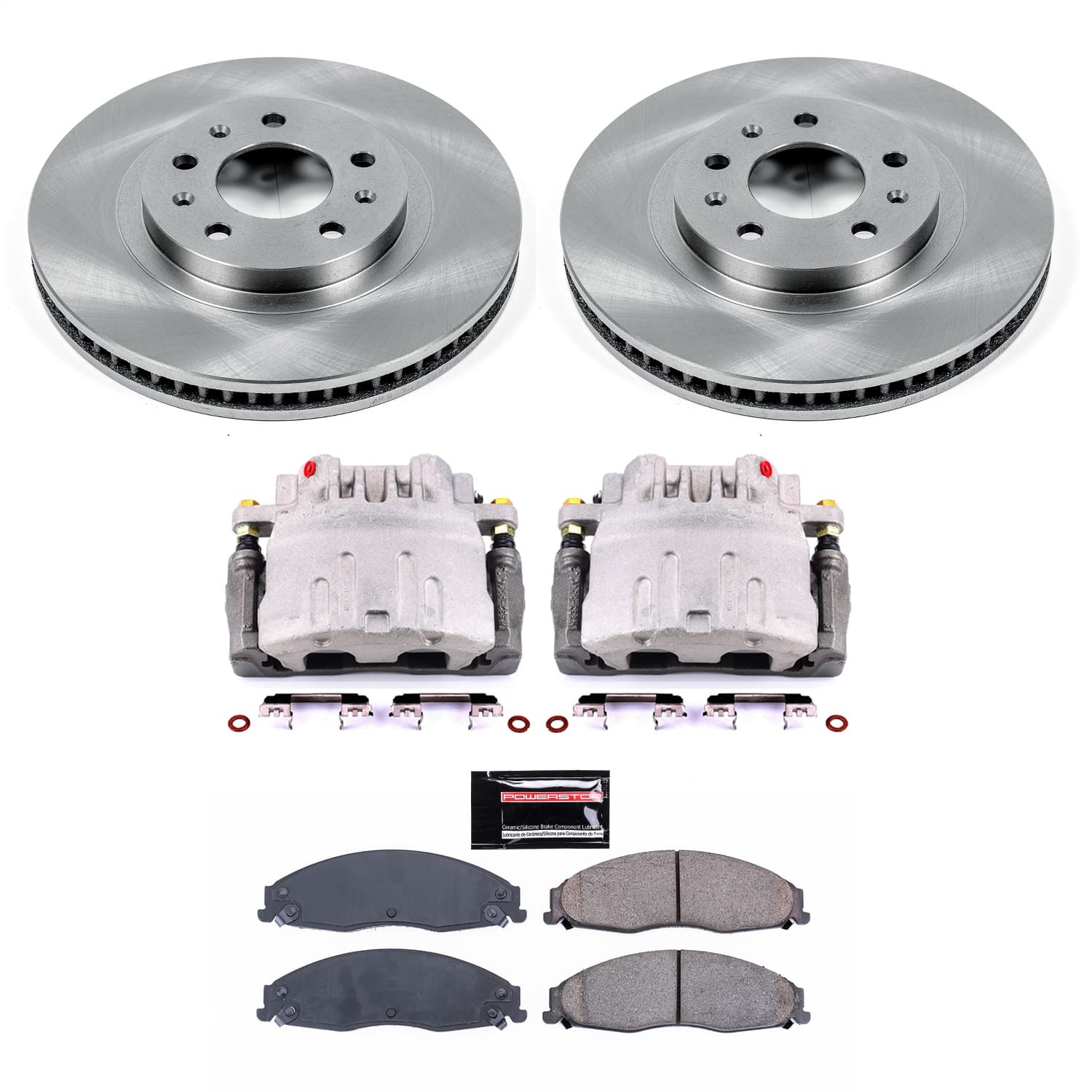 Power Stop - KCOE1419 - Front - Disc Brake Pad/Caliper and Rotor Kit image 1