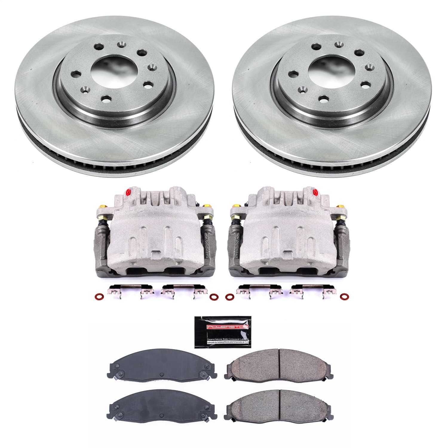 Power Stop - KCOE1423 - Front - Disc Brake Pad/Caliper and Rotor Kit image 1