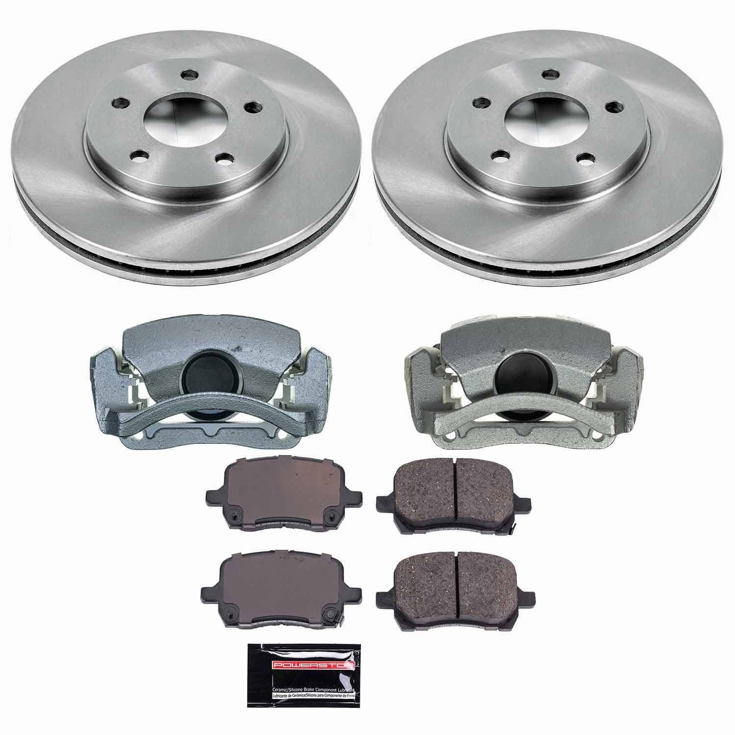 Power Stop - KCOE1448 - Front - Disc Brake Pad/Caliper and Rotor Kit image 1