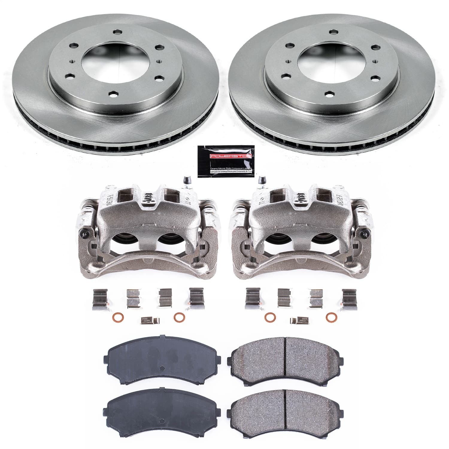 Power Stop - KCOE148 - Front - Disc Brake Pad/Caliper and Rotor Kit image 1