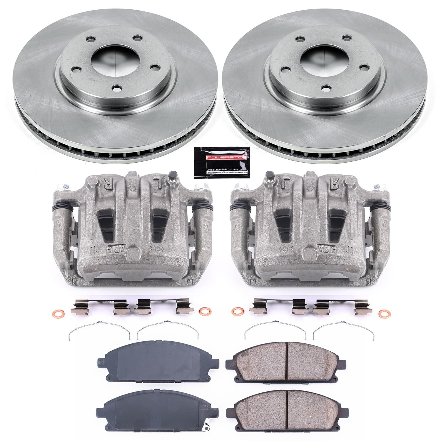 Power Stop - KCOE150 - Front - Disc Brake Pad/Caliper and Rotor Kit image 1