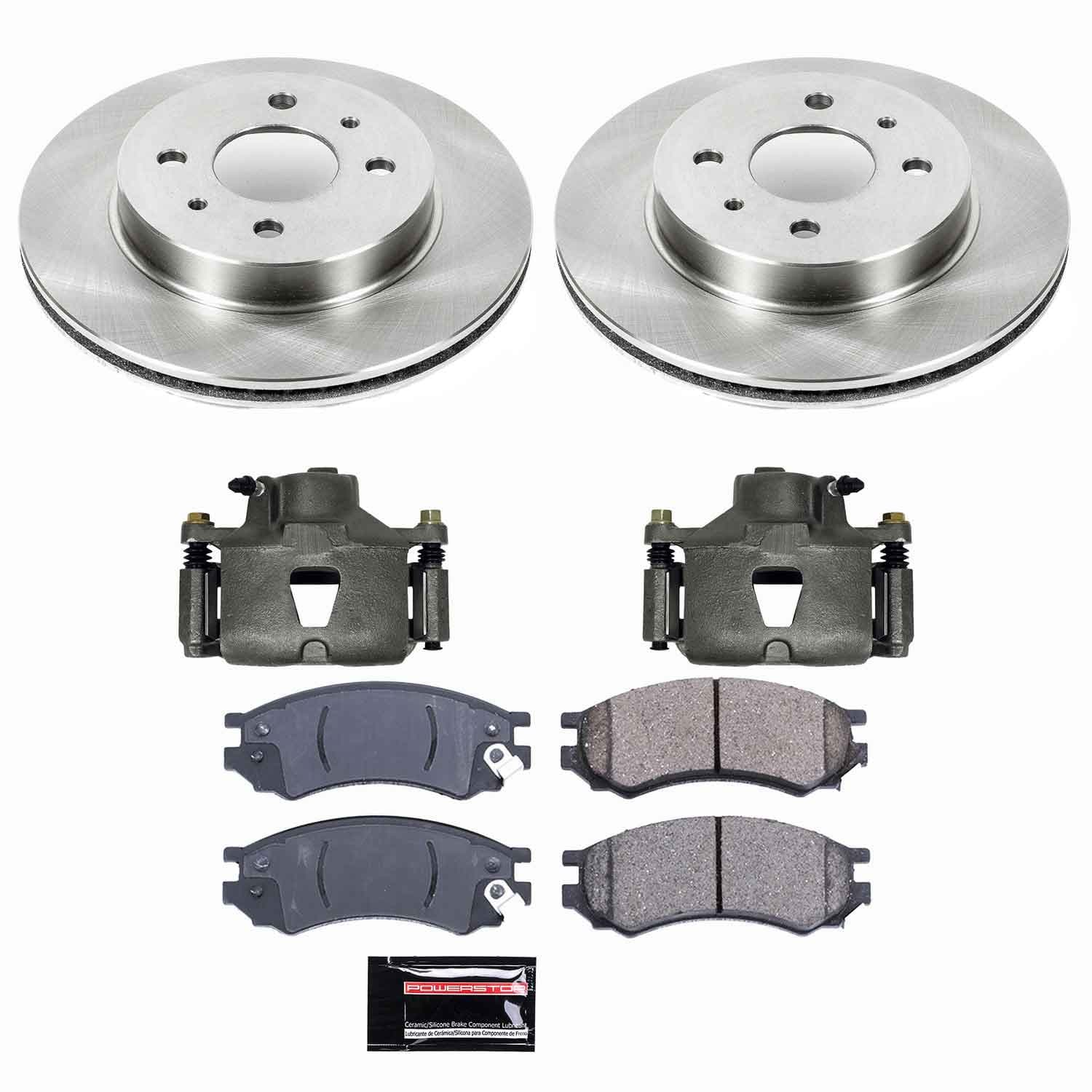 Power Stop - KCOE1515 - Front - Disc Brake Pad/Caliper and Rotor Kit image 1