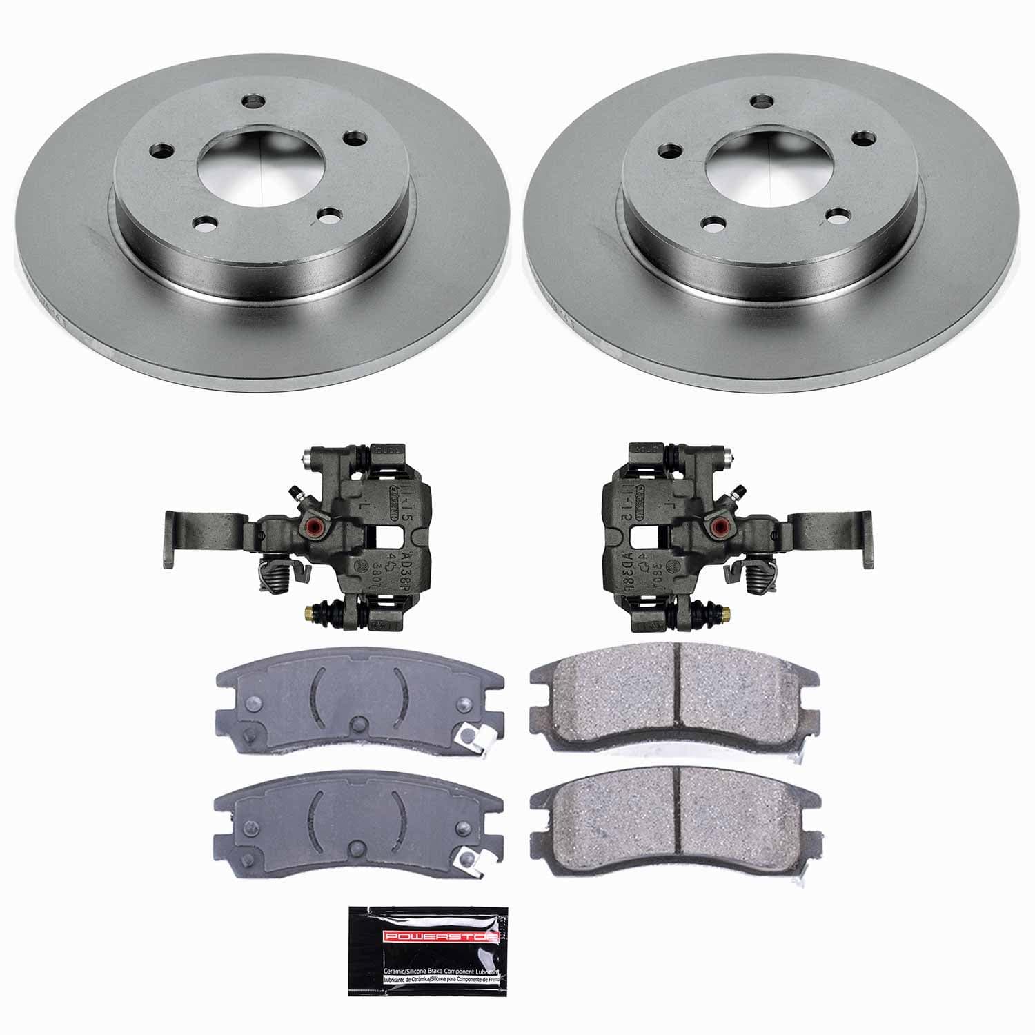Power Stop - KCOE1526F - Rear - Disc Brake Pad/Caliper and Rotor Kit image 1