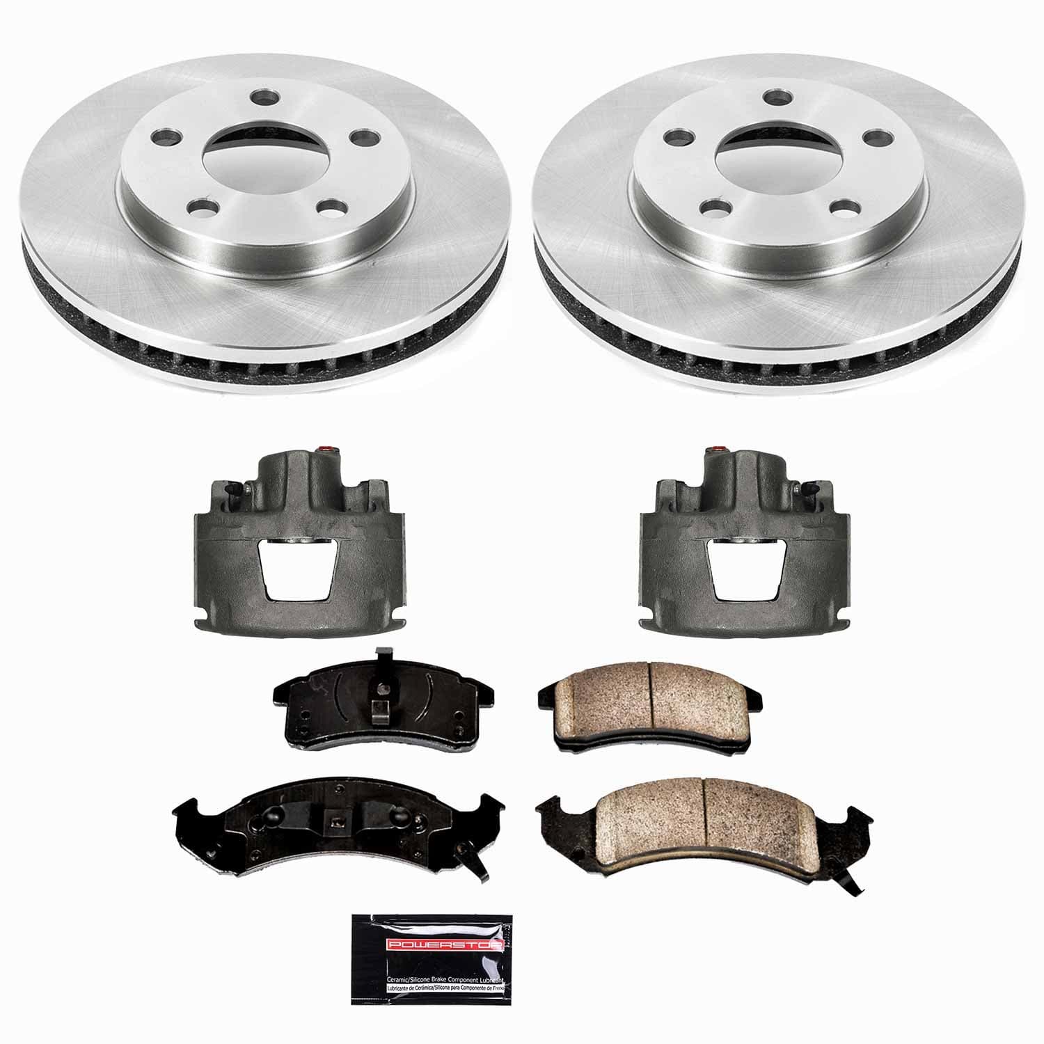 Power Stop - KCOE1532 - Front - Disc Brake Pad/Caliper and Rotor Kit image 1