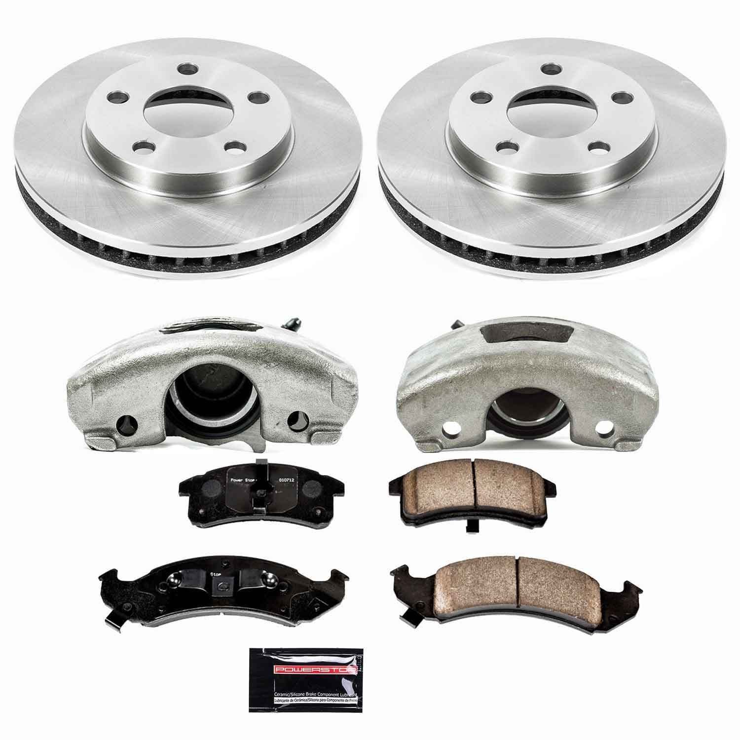 Power Stop - KCOE1534 - Front - Disc Brake Pad/Caliper and Rotor Kit image 1