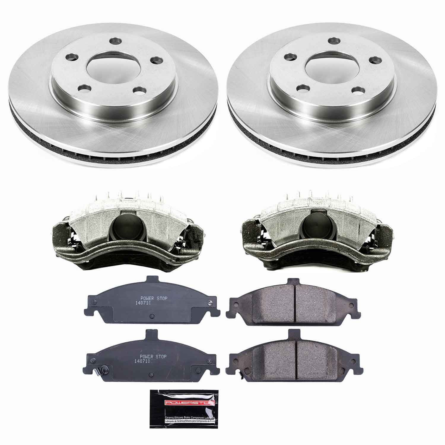 Power Stop - KCOE1551 - Front - Disc Brake Pad/Caliper and Rotor Kit image 1