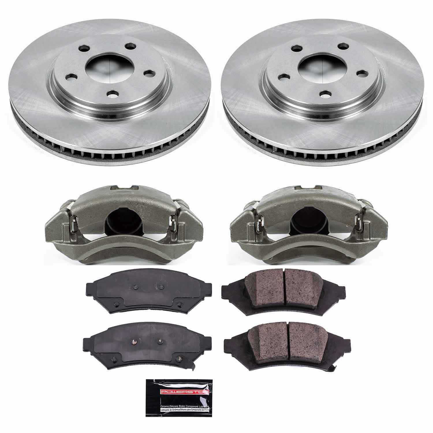 Power Stop - KCOE1586 - Front - Disc Brake Pad/Caliper and Rotor Kit image 1