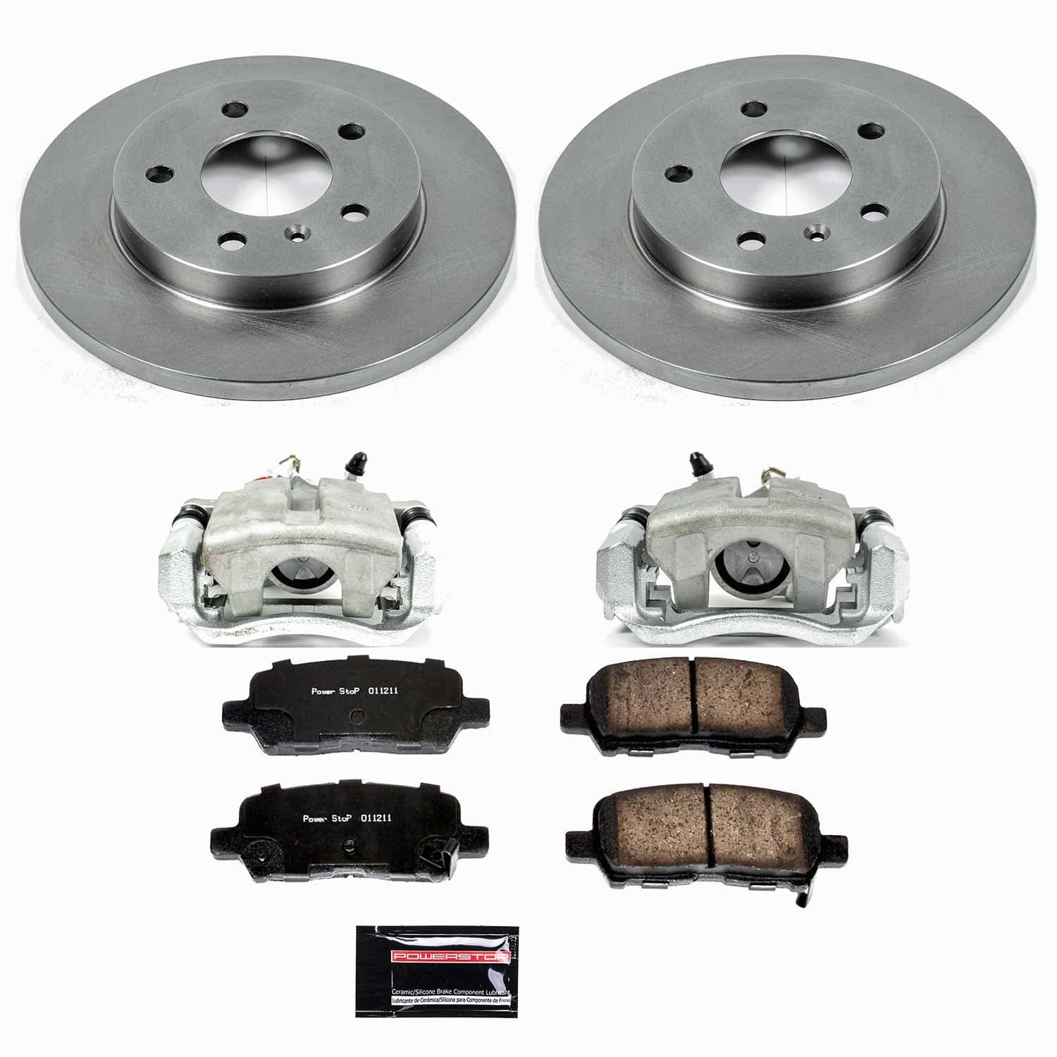 Power Stop - KCOE1602A - Rear - Disc Brake Pad/Caliper and Rotor Kit image 1