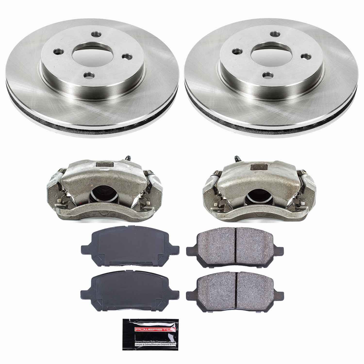 Power Stop - KCOE1604 - Front - Disc Brake Pad/Caliper and Rotor Kit image 1