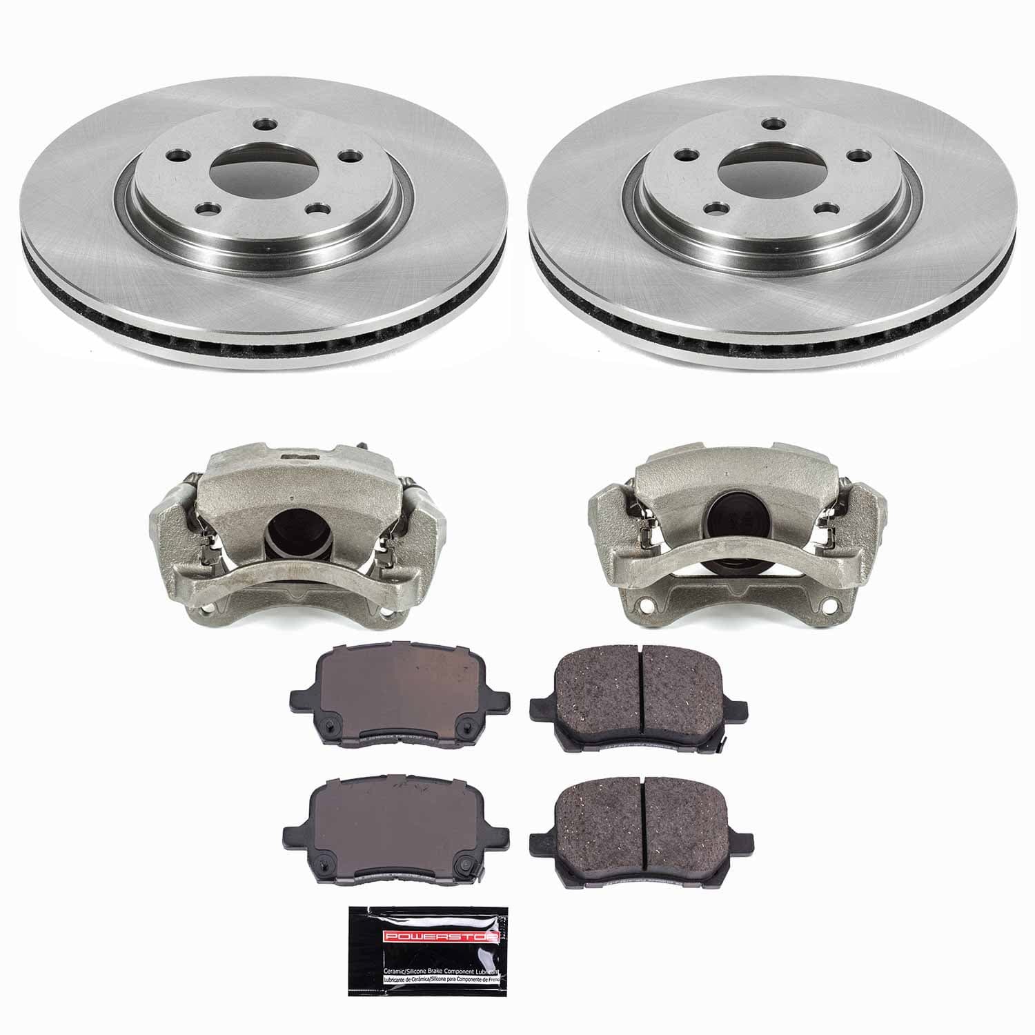 Power Stop - KCOE1610 - Front - Disc Brake Pad/Caliper and Rotor Kit image 1