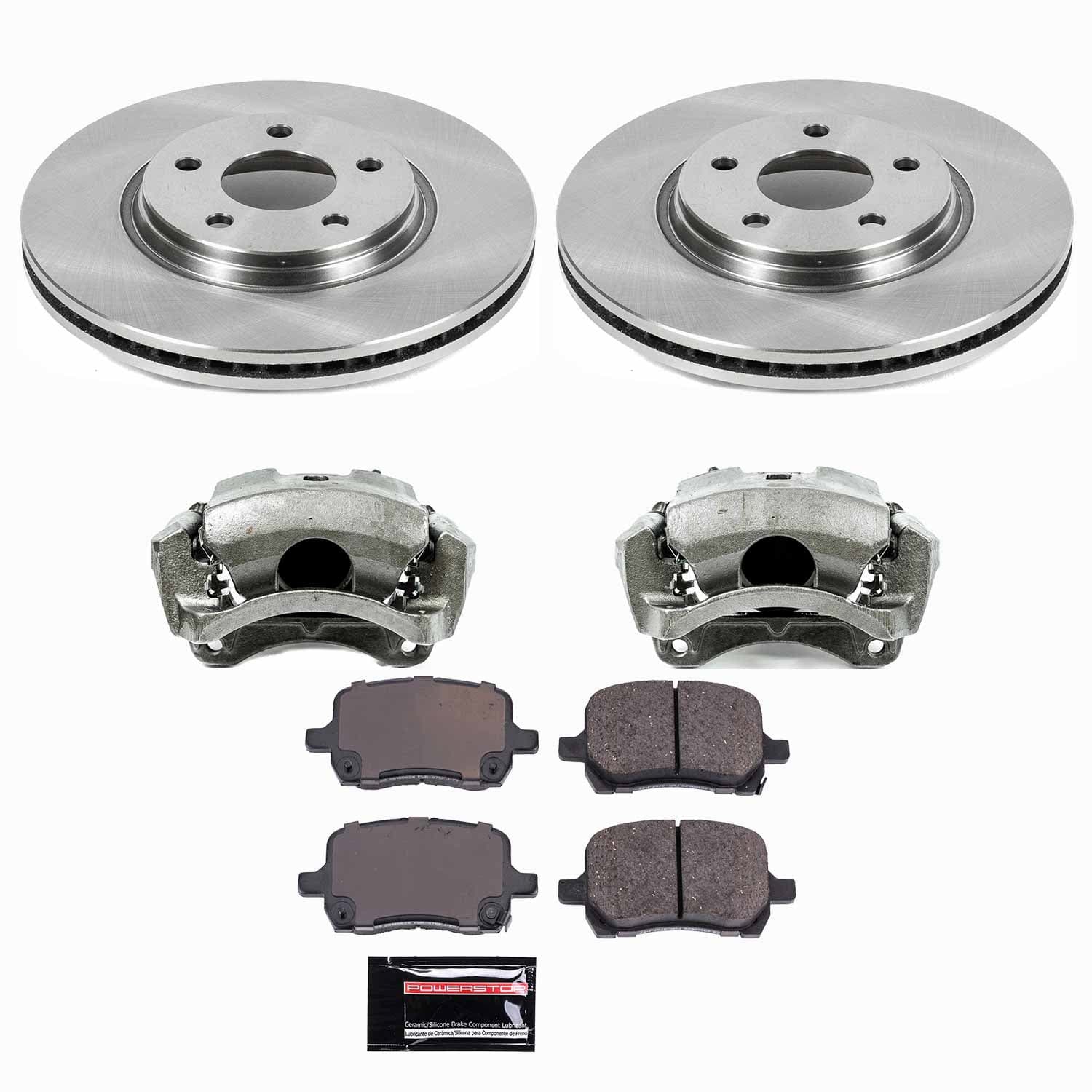 Power Stop - KCOE1610A - Front - Disc Brake Pad/Caliper and Rotor Kit image 1
