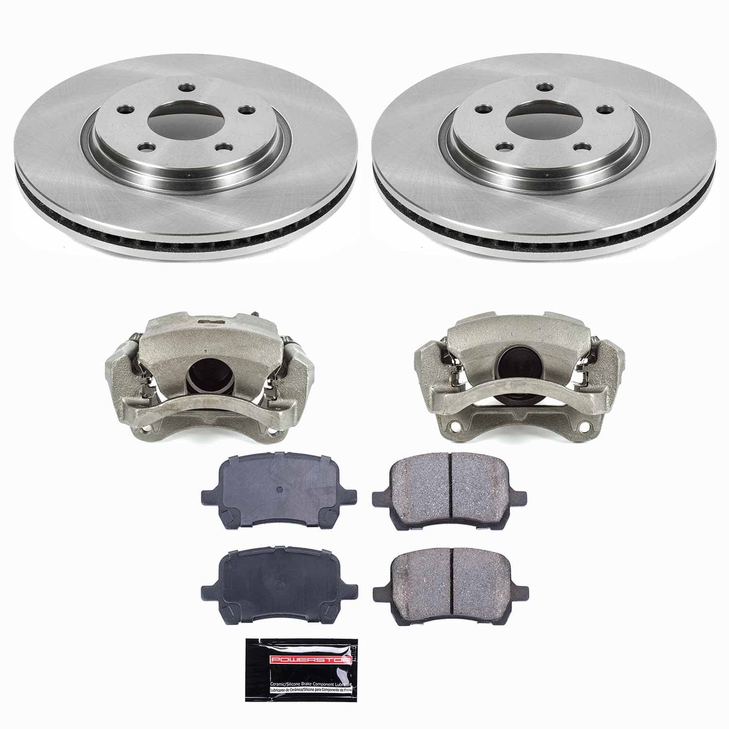 Power Stop - KCOE1614 - Front - Disc Brake Pad/Caliper and Rotor Kit image 1