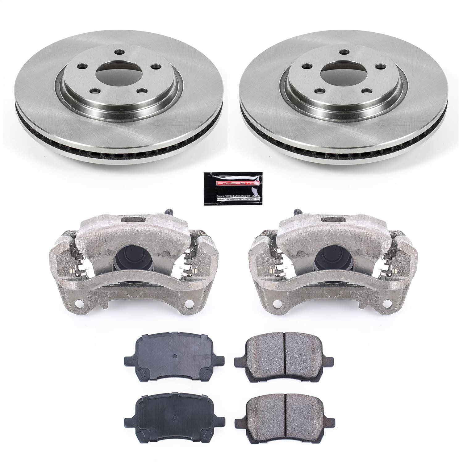 Power Stop - KCOE1614B - Front - Disc Brake Pad/Caliper and Rotor Kit image 1