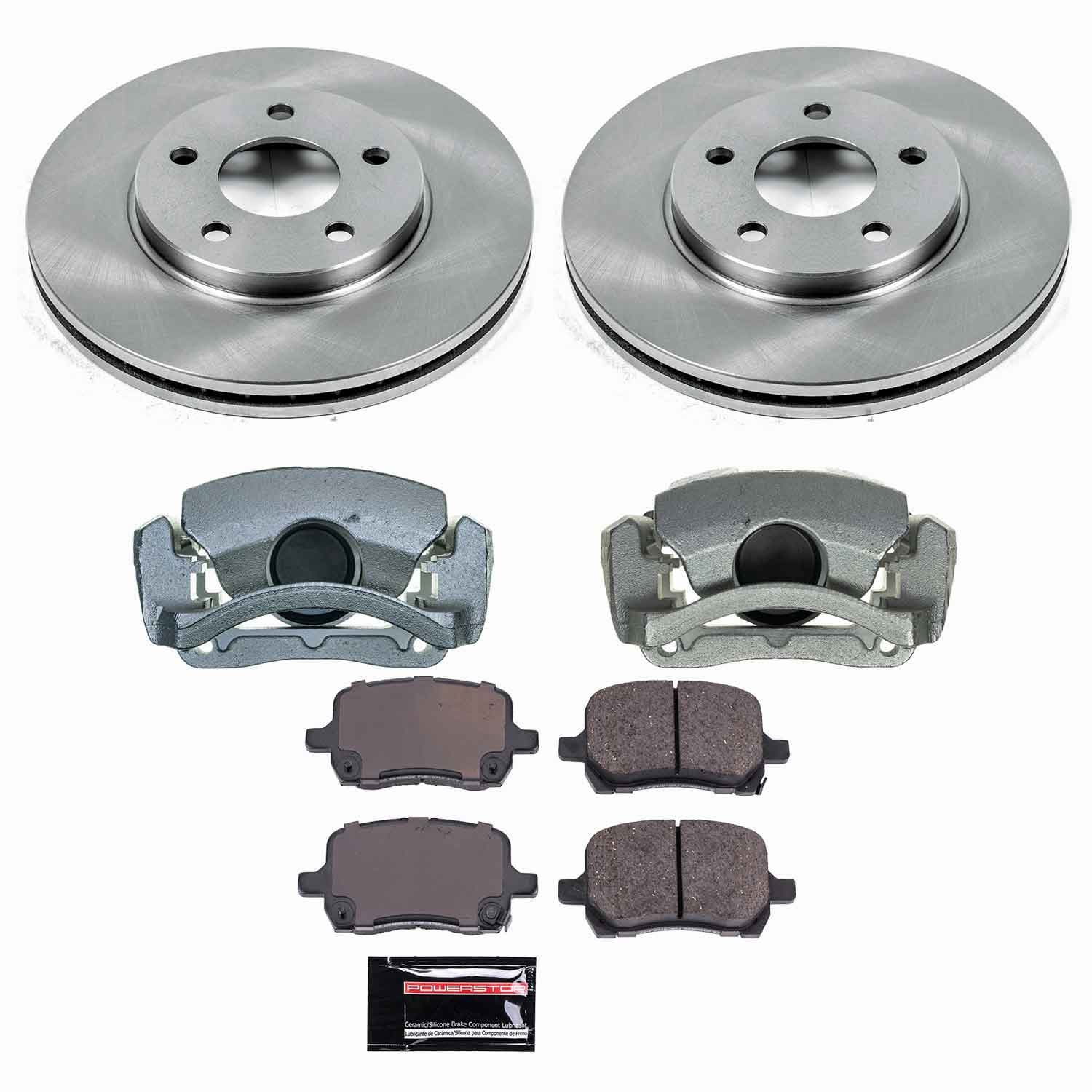 Power Stop - KCOE1617 - Front - Disc Brake Pad/Caliper and Rotor Kit image 1