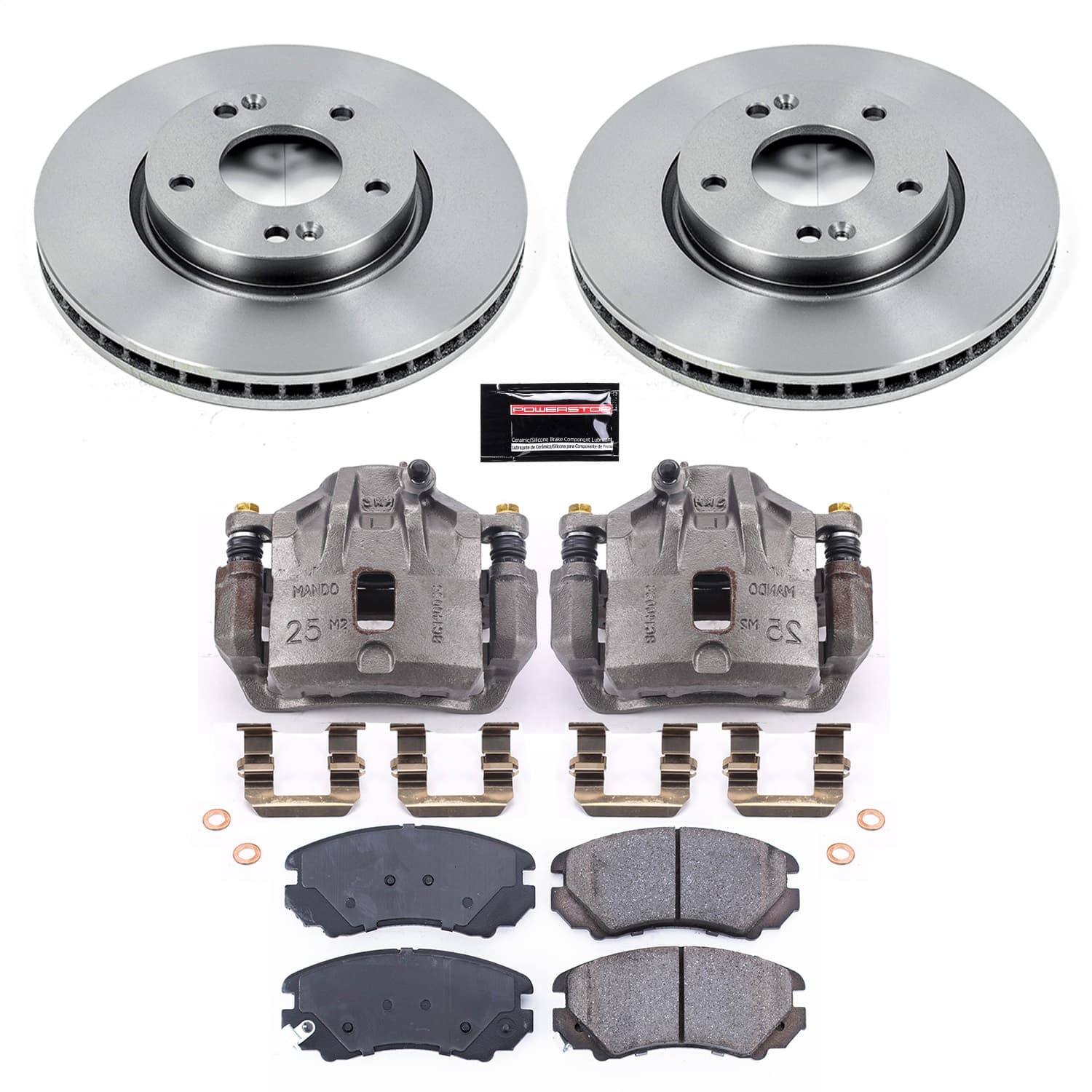 Power Stop - KCOE165A - Front - Disc Brake Pad/Caliper and Rotor Kit image 1