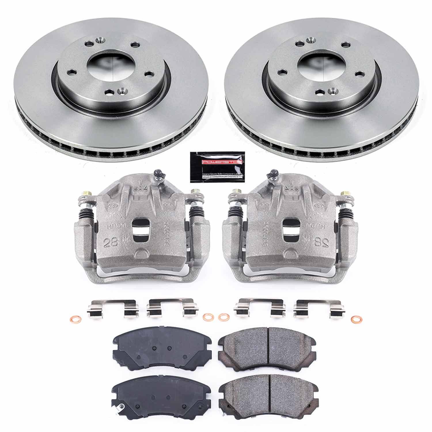 Power Stop - KCOE165B - Front - Disc Brake Pad/Caliper and Rotor Kit image 1