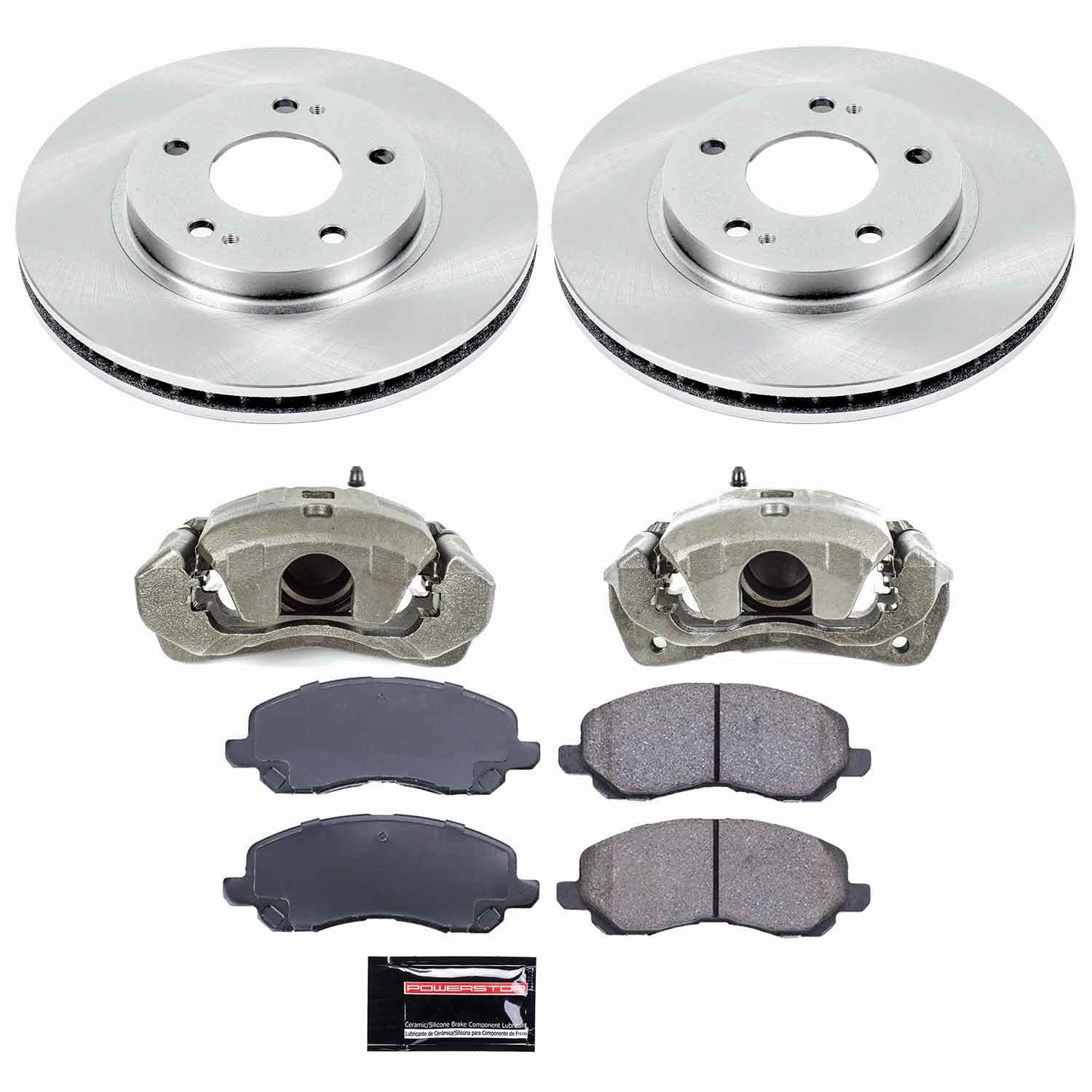 Power Stop - KCOE1678 - Front - Disc Brake Pad/Caliper and Rotor Kit image 1