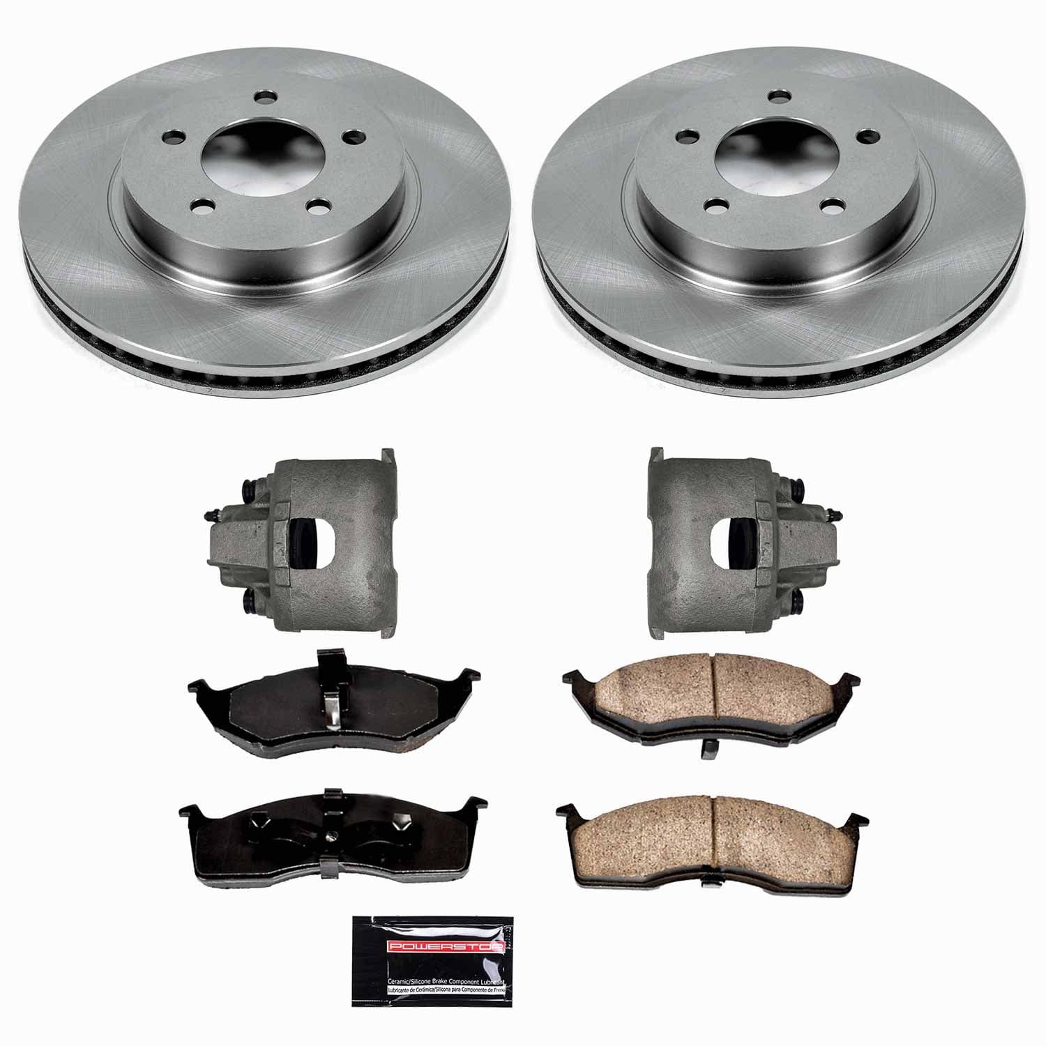 Power Stop - KCOE1694 - Front - Disc Brake Pad/Caliper and Rotor Kit image 1