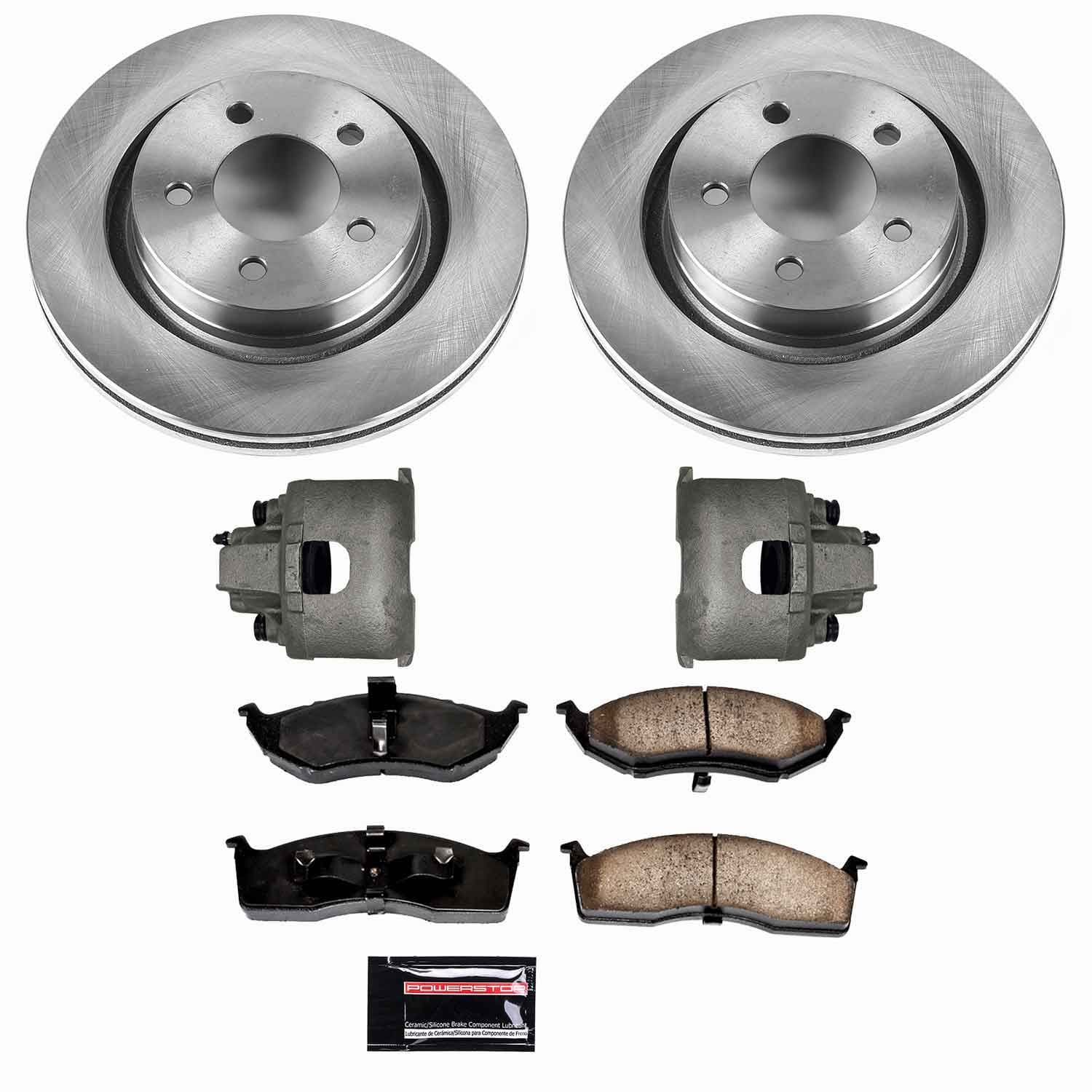 Power Stop - KCOE1700 - Front - Disc Brake Pad/Caliper and Rotor Kit image 1