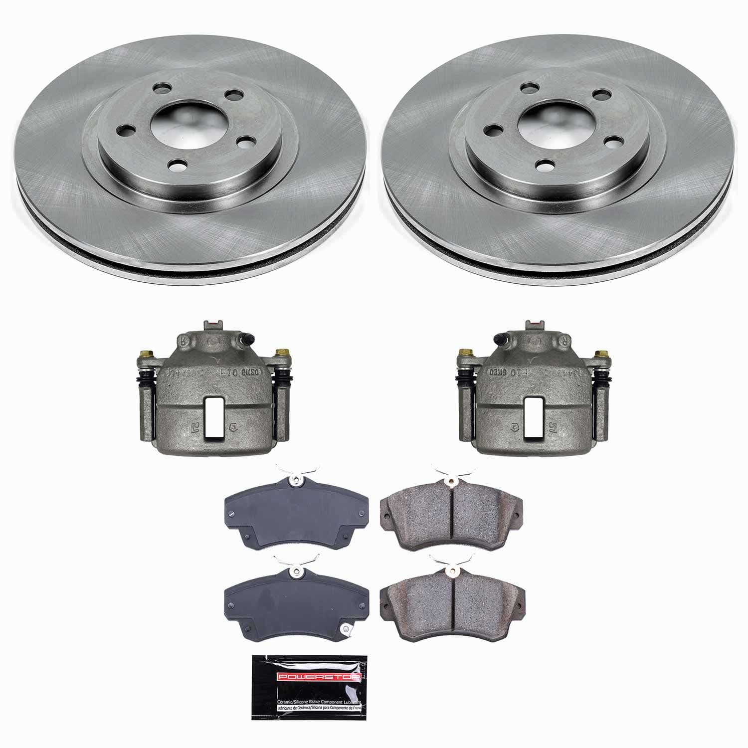 Power Stop - KCOE1704A - Front - Disc Brake Pad/Caliper and Rotor Kit image 1