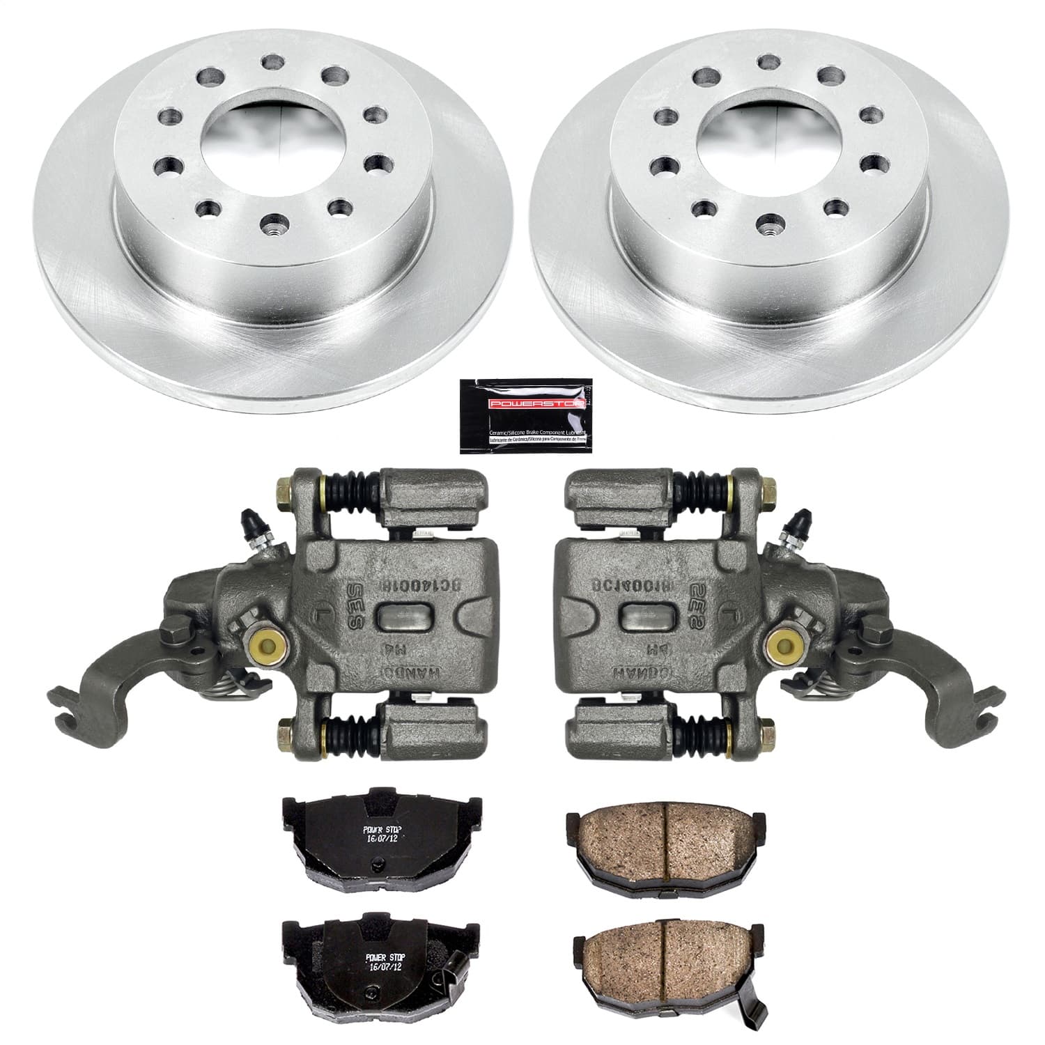 Power Stop - KCOE170A - Rear - Disc Brake Pad/Caliper and Rotor Kit image 1