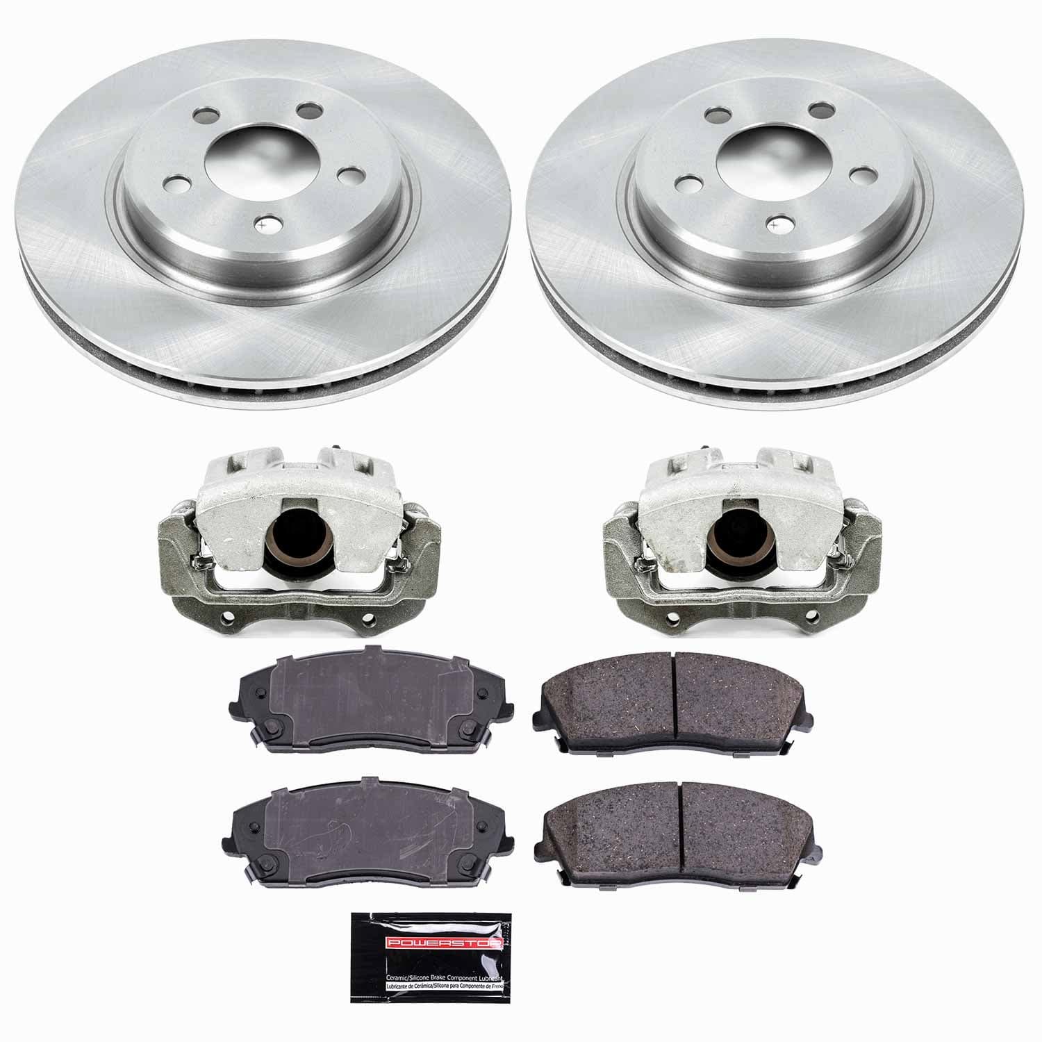 Power Stop - KCOE1714 - Front - Disc Brake Pad/Caliper and Rotor Kit image 1