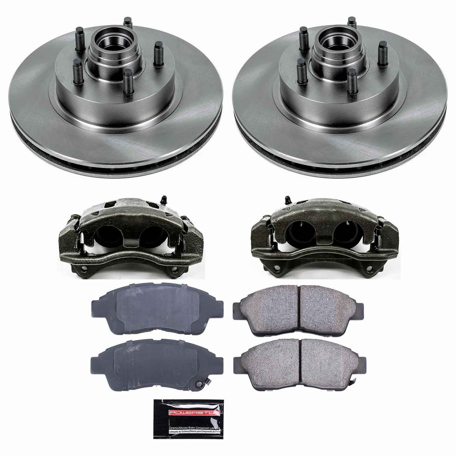 Power Stop - KCOE1854 - Front - Disc Brake Pad/Caliper and Rotor Kit image 1