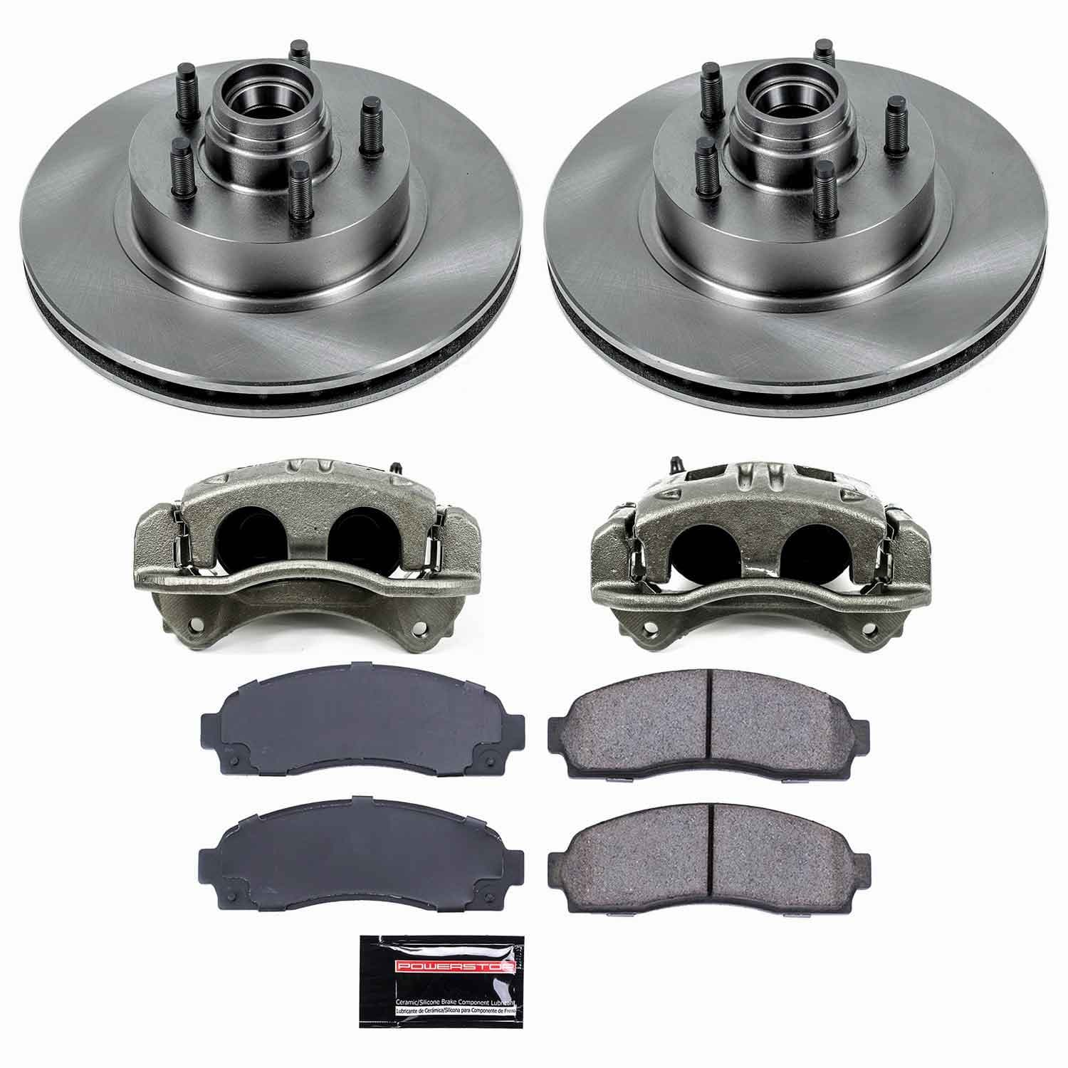 Power Stop - KCOE1857 - Front - Disc Brake Pad/Caliper and Rotor Kit image 1