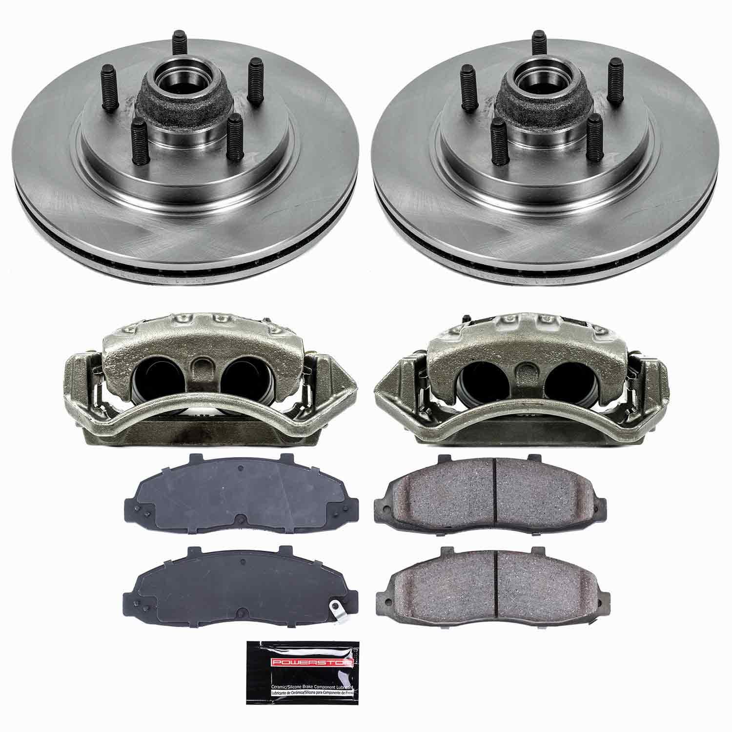 Power Stop - KCOE1914A - Front - Disc Brake Pad/Caliper and Rotor Kit image 1