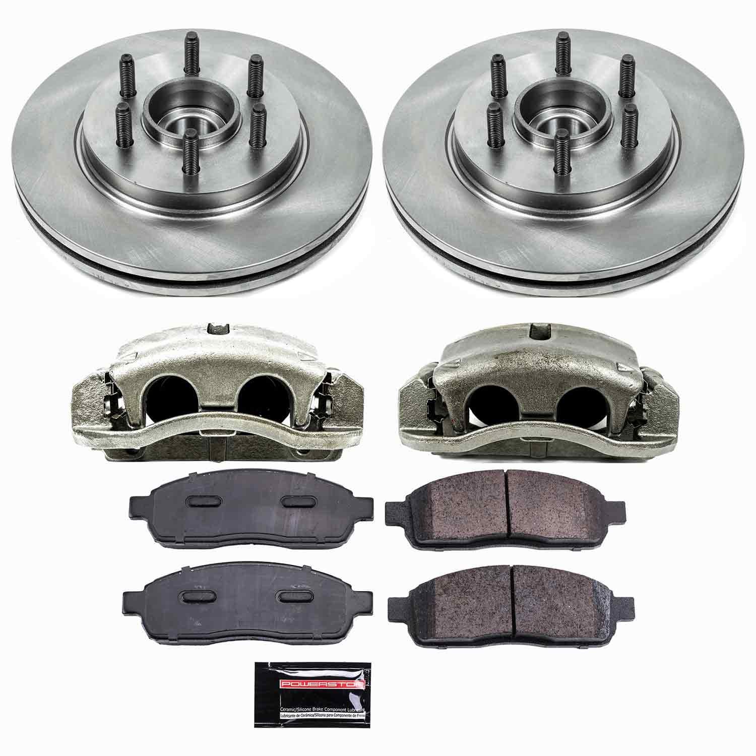 Power Stop - KCOE1939A - Front - Disc Brake Pad/Caliper and Rotor Kit image 1