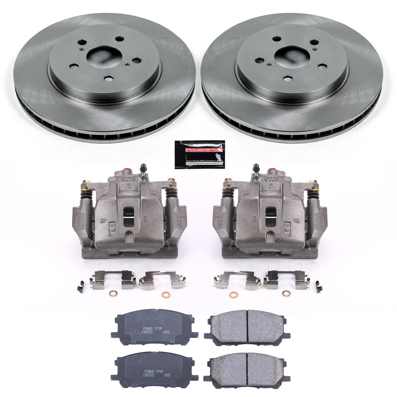 Power Stop - KCOE196 - Front - Disc Brake Pad/Caliper and Rotor Kit image 1