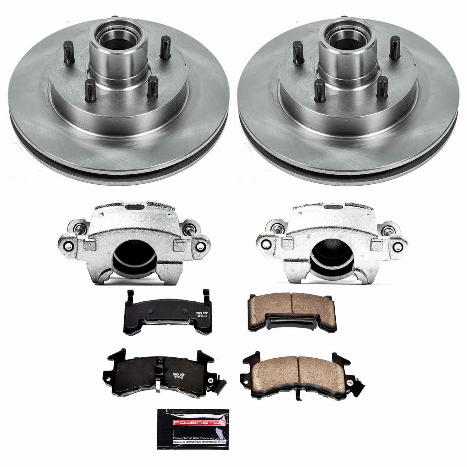 Power Stop - KCOE1985 - Front - Disc Brake Pad/Caliper and Rotor Kit image 1