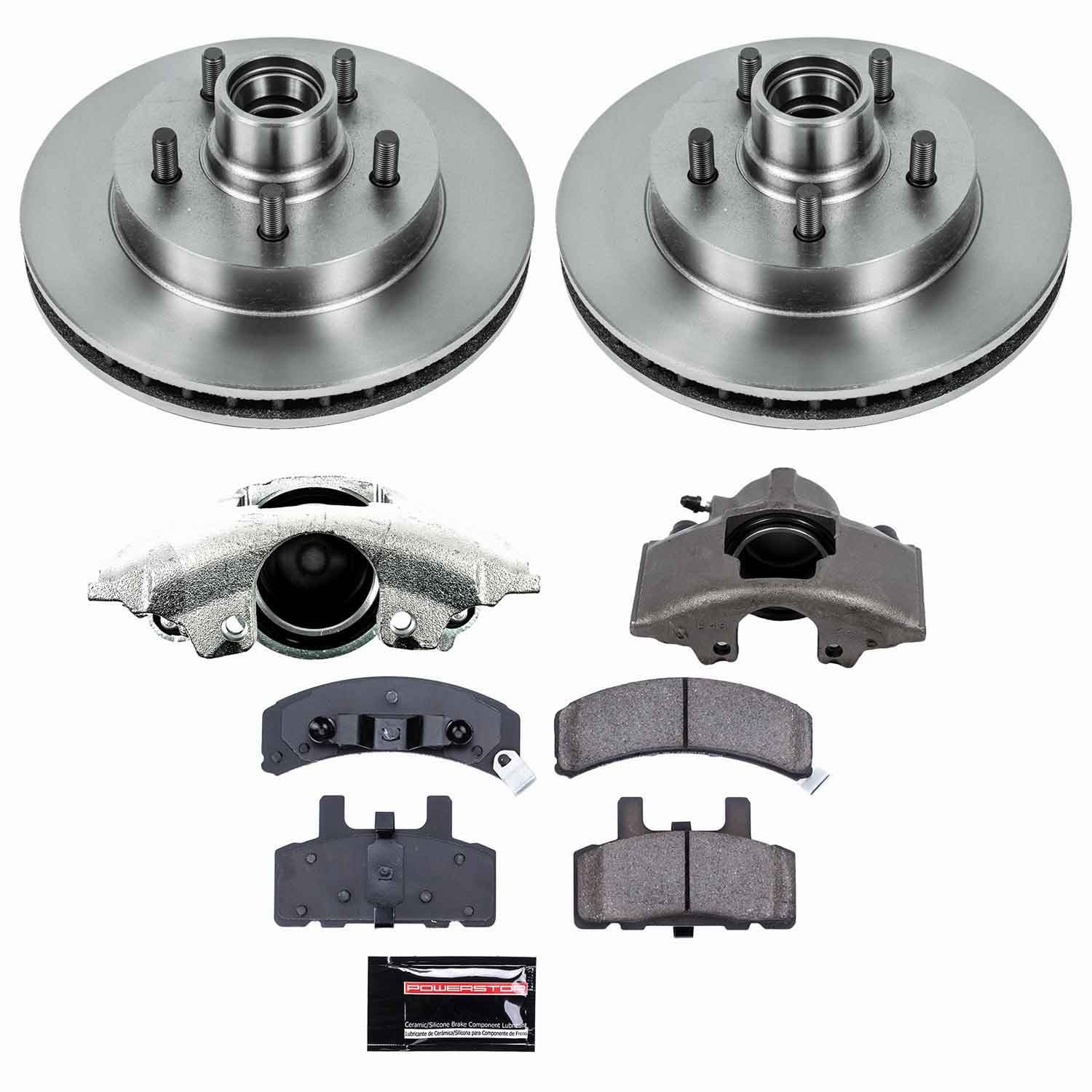 Power Stop - KCOE1990 - Front - Disc Brake Pad/Caliper and Rotor Kit image 1
