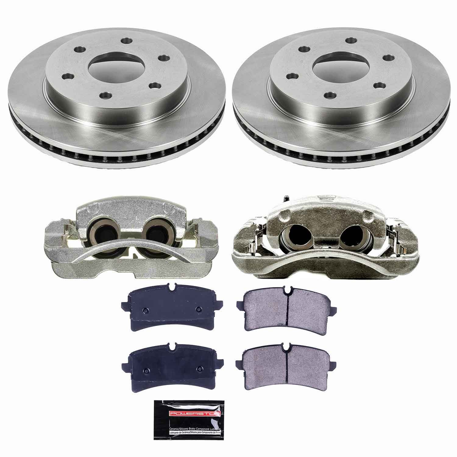 Power Stop - KCOE2009 - Front - Disc Brake Pad/Caliper and Rotor Kit image 1