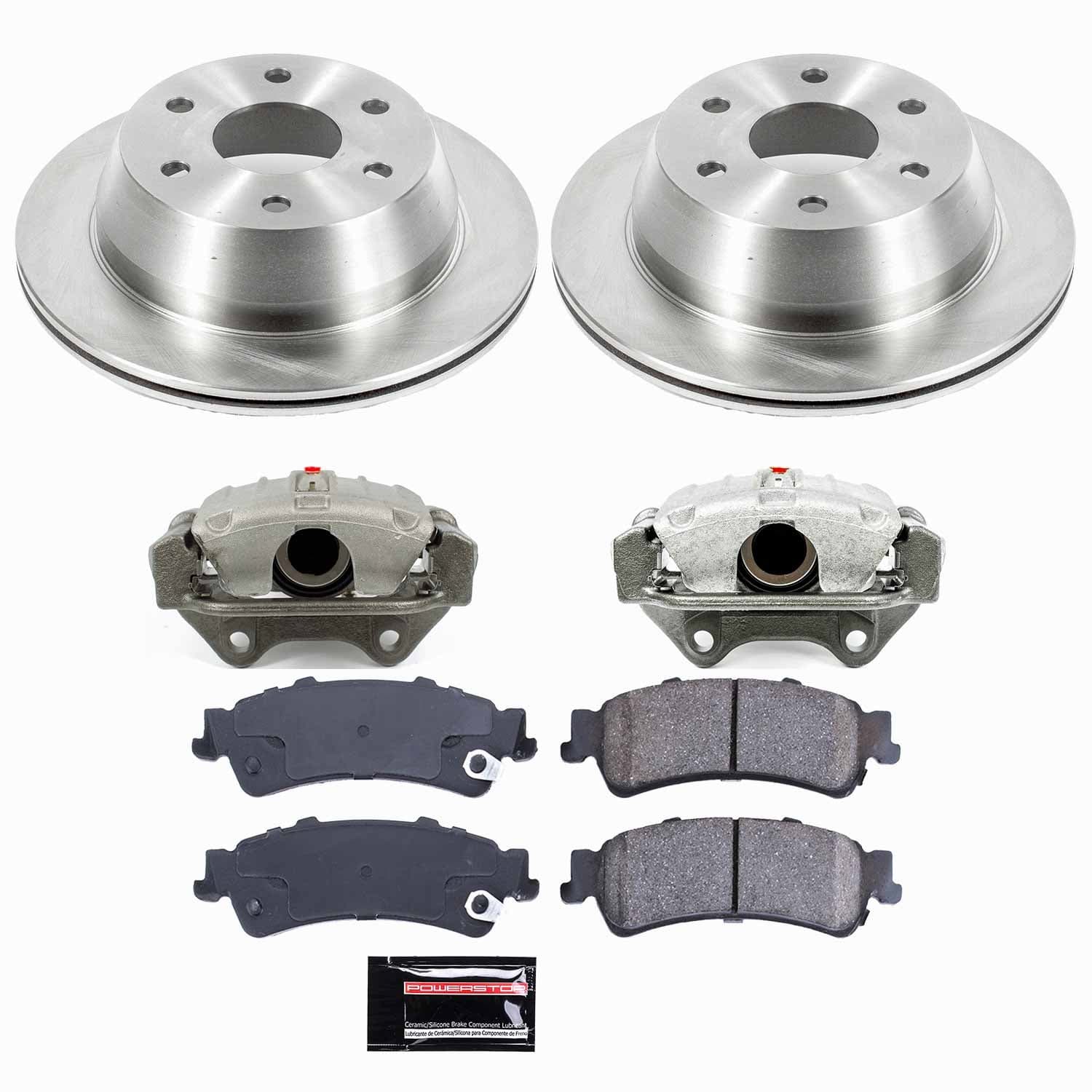Power Stop - KCOE2018A - Rear - Disc Brake Pad/Caliper and Rotor Kit image 1