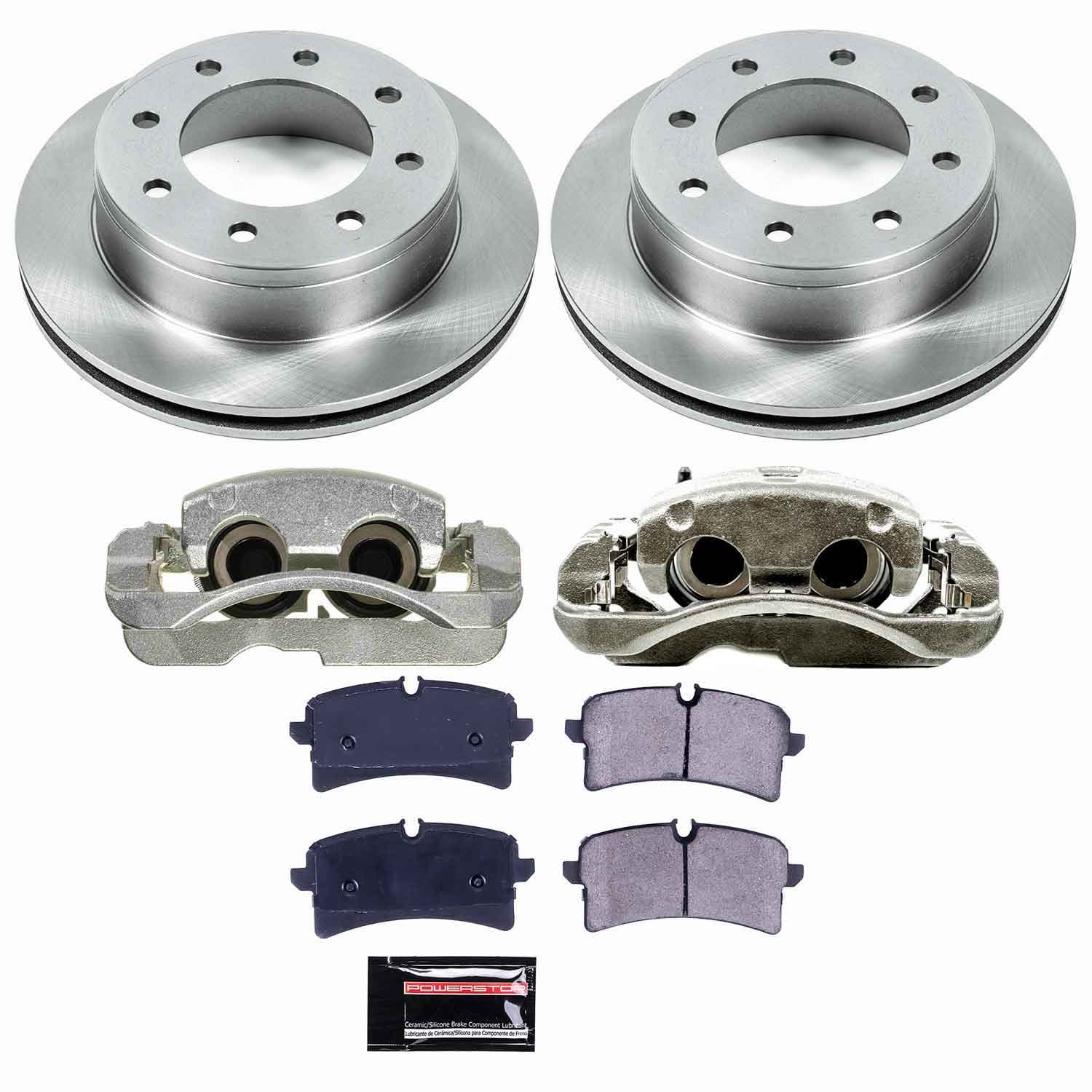 Power Stop - KCOE2036A - Rear - Disc Brake Pad/Caliper and Rotor Kit image 1