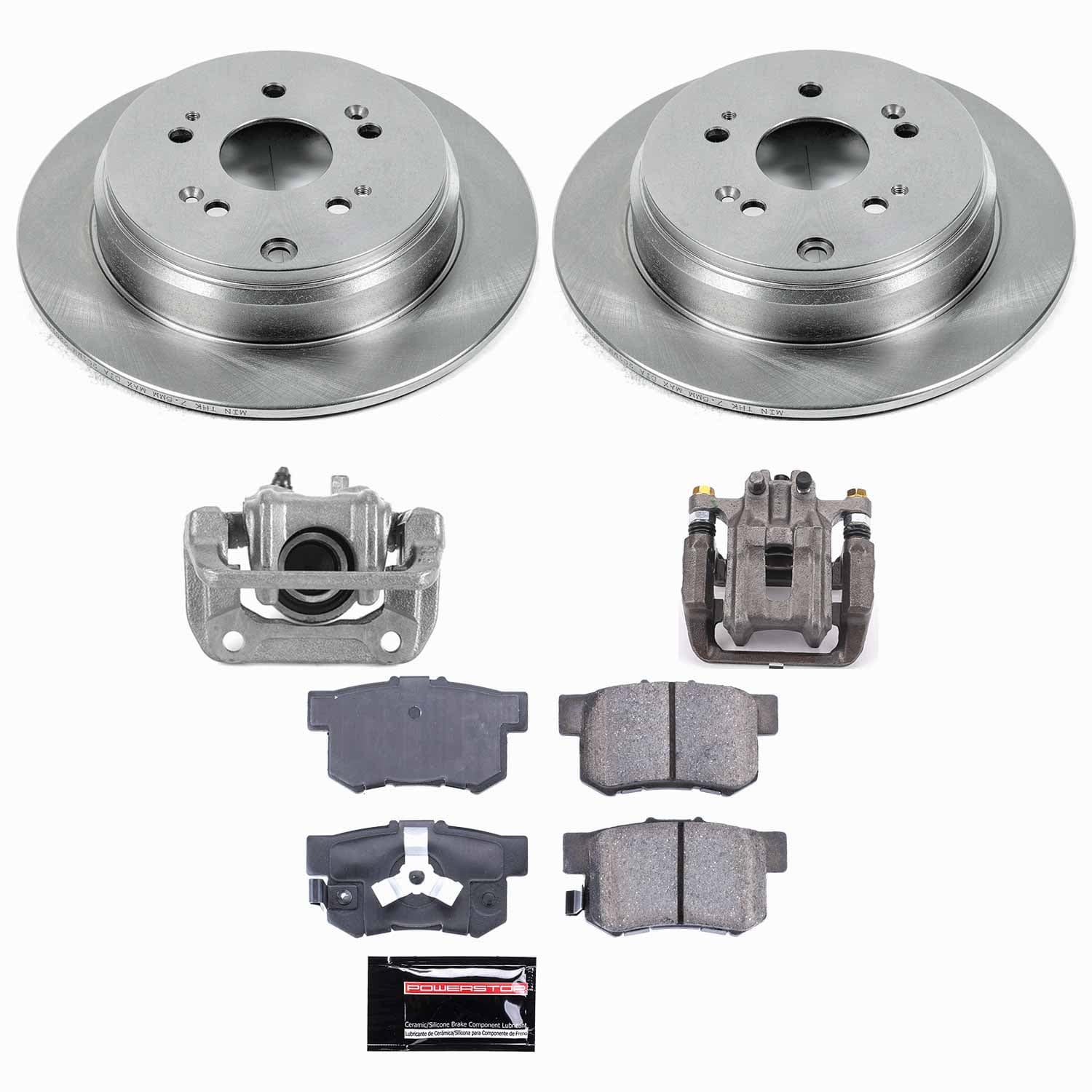 Power Stop - KCOE206 - Rear - Disc Brake Pad/Caliper and Rotor Kit image 1