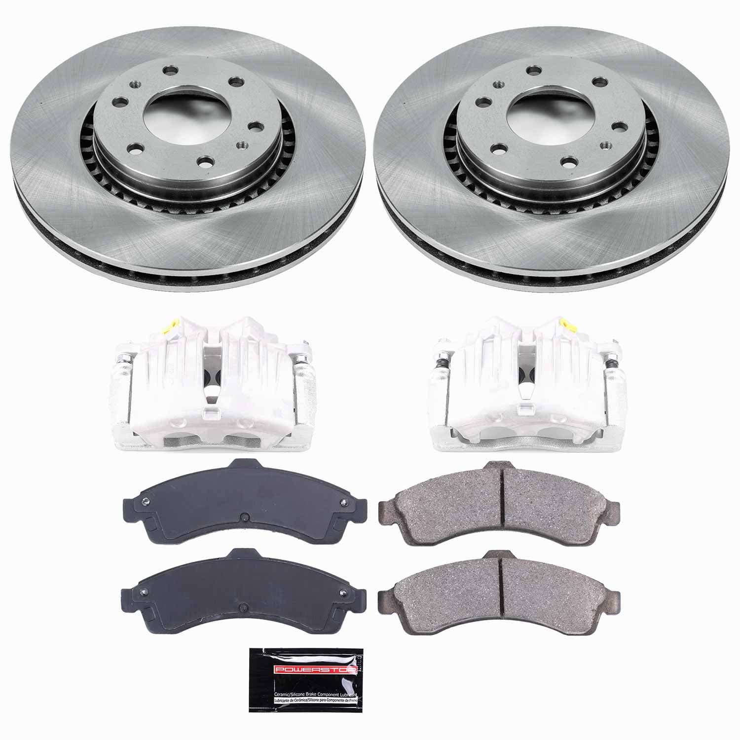 Power Stop - KCOE2061 - Front - Disc Brake Pad/Caliper and Rotor Kit image 1