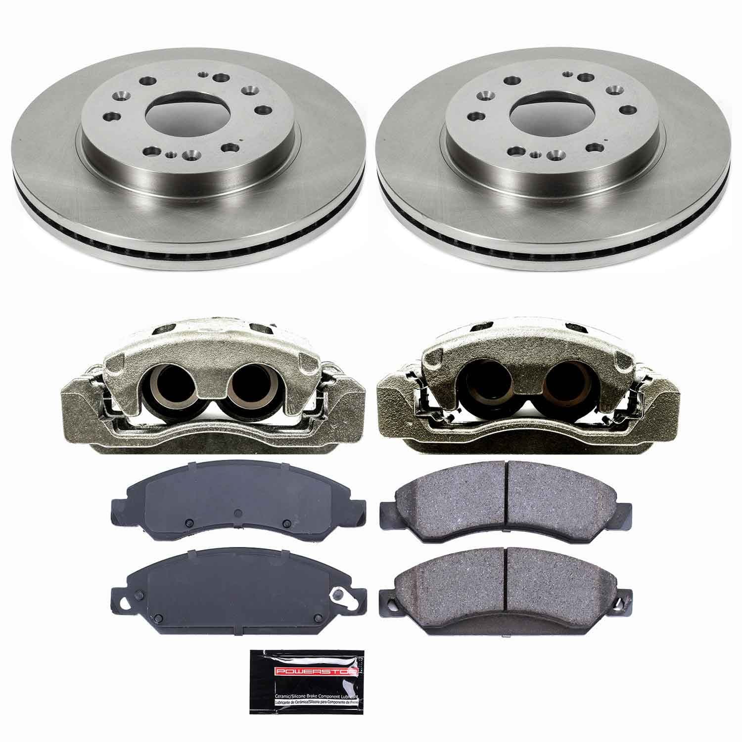 Power Stop - KCOE2067 - Front - Disc Brake Pad/Caliper and Rotor Kit image 1