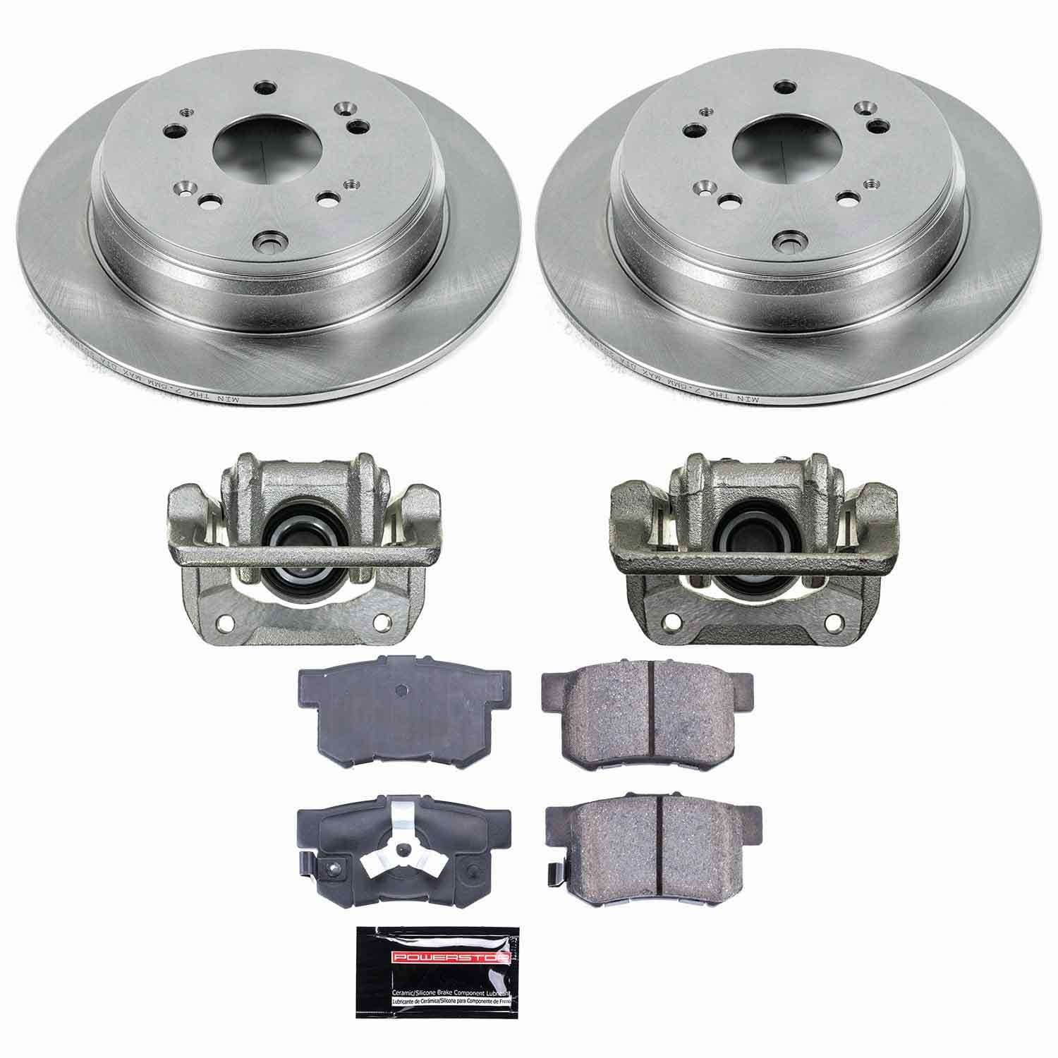 Power Stop - KCOE206A - Rear - Disc Brake Pad/Caliper and Rotor Kit image 1