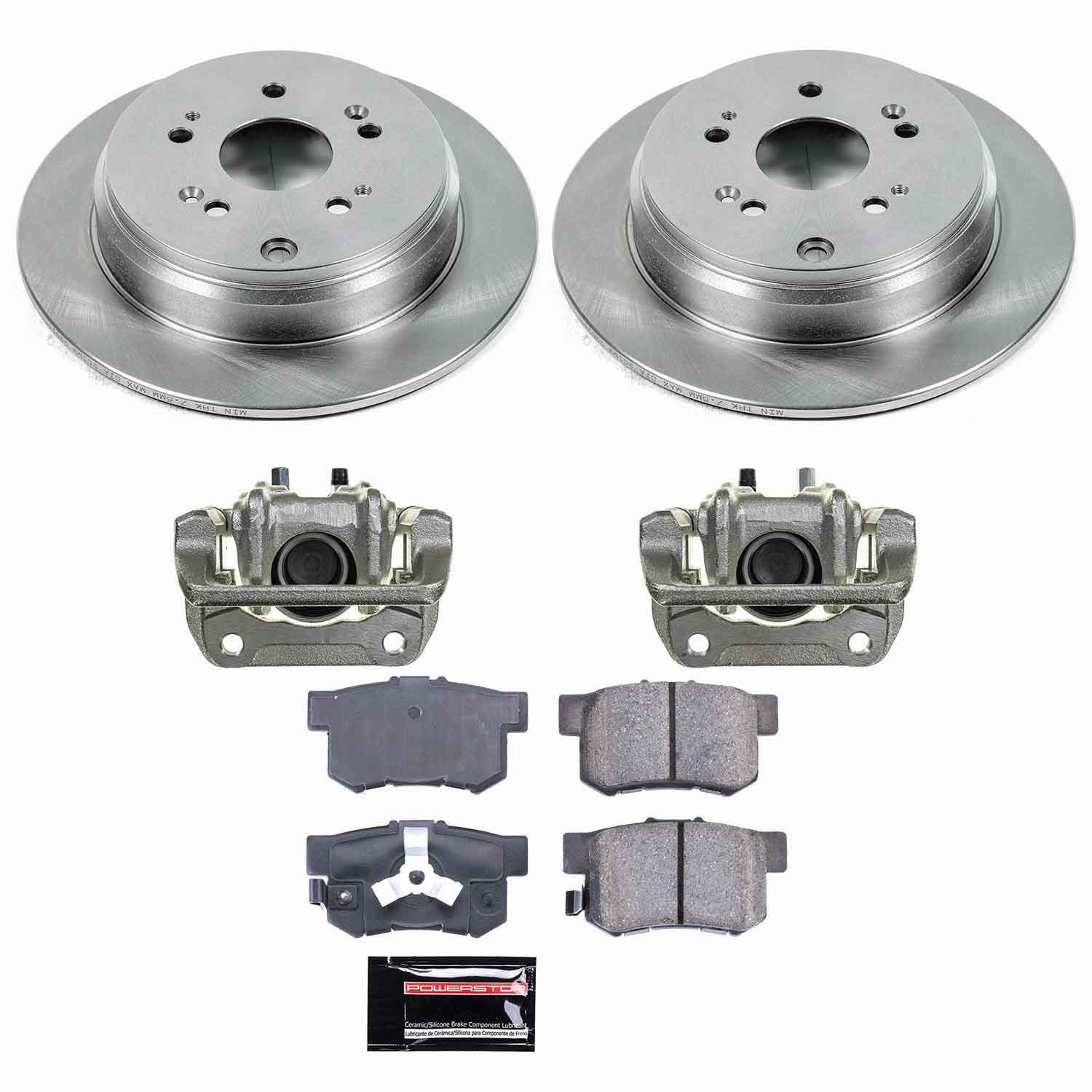 Power Stop - KCOE206B - Rear - Disc Brake Pad/Caliper and Rotor Kit image 1