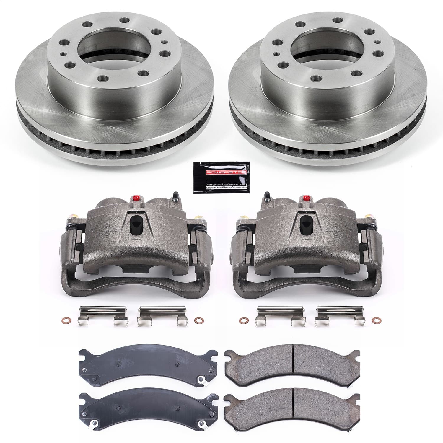 Power Stop - KCOE2071A - Front - Disc Brake Pad/Caliper and Rotor Kit image 1