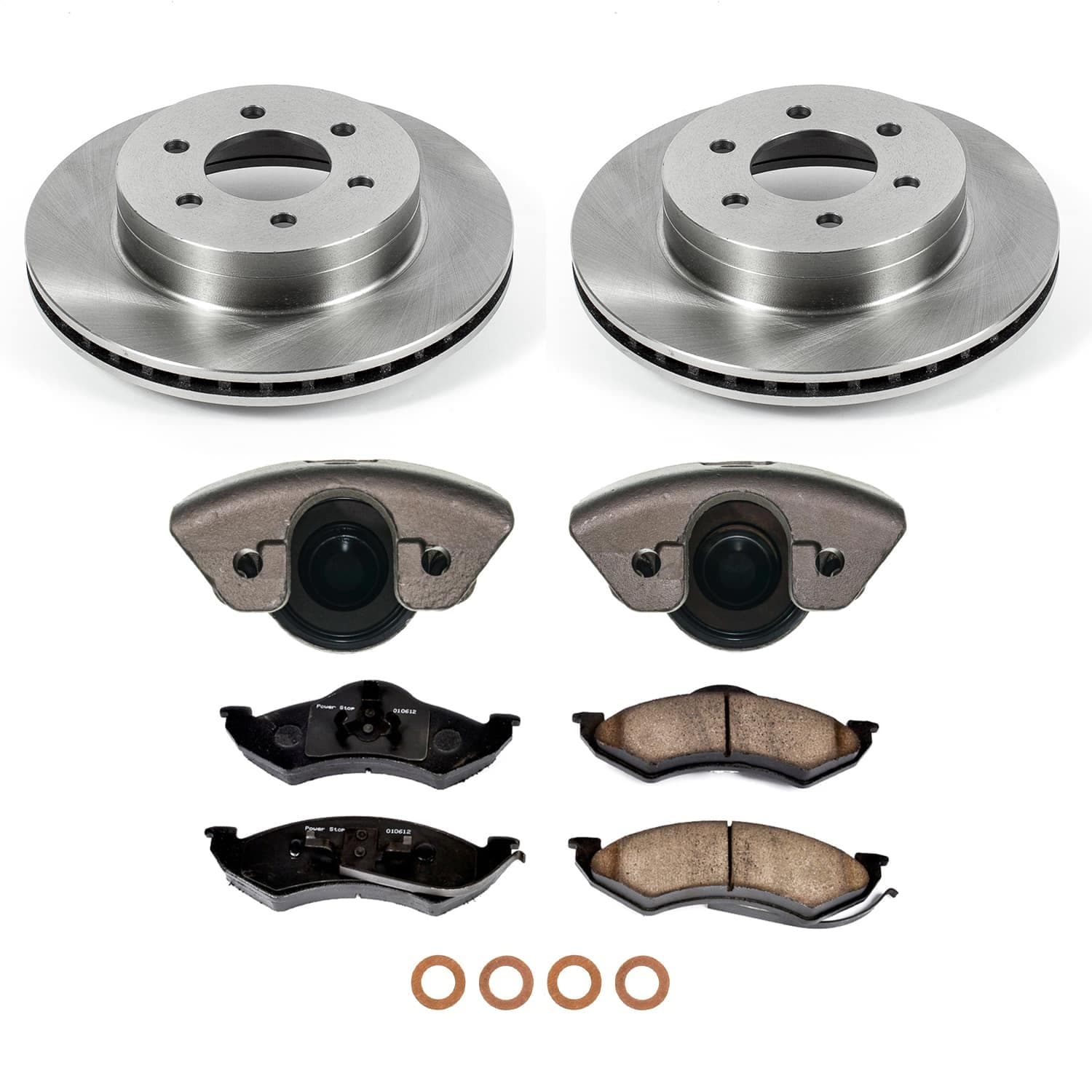Power Stop - KCOE2138 - Front - Disc Brake Pad and Rotor Kit image 1