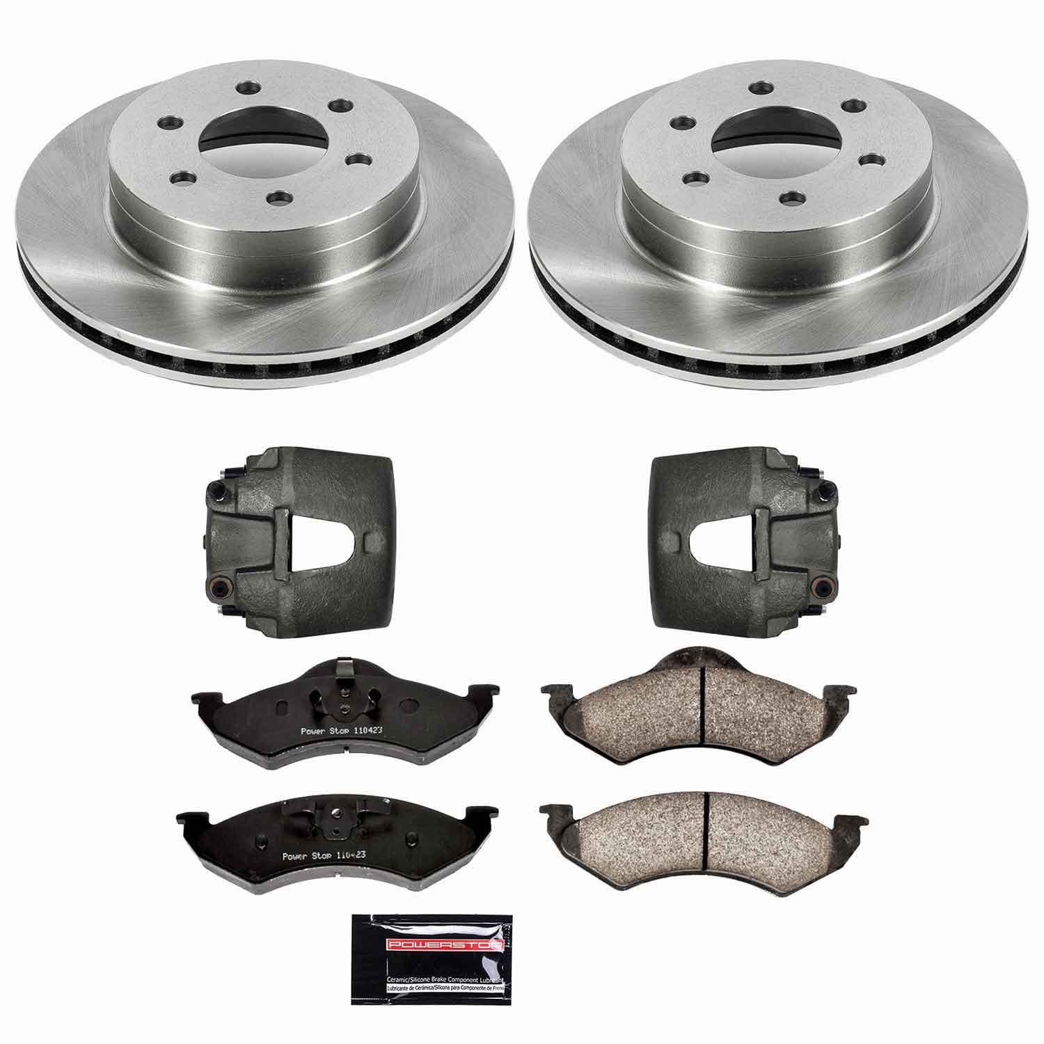 Power Stop - KCOE2139 - Front - Disc Brake Pad/Caliper and Rotor Kit image 1