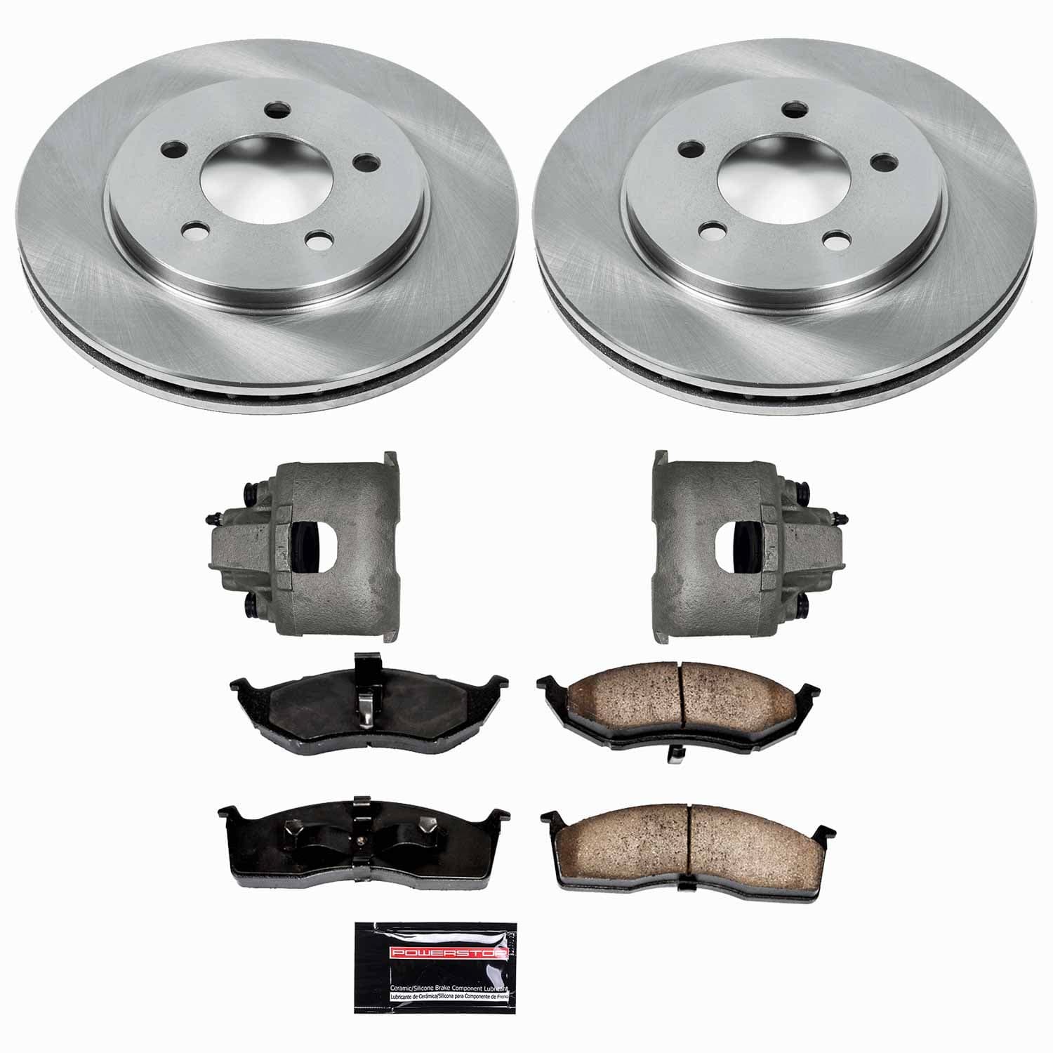 Power Stop - KCOE2140 - Front - Disc Brake Pad/Caliper and Rotor Kit image 1