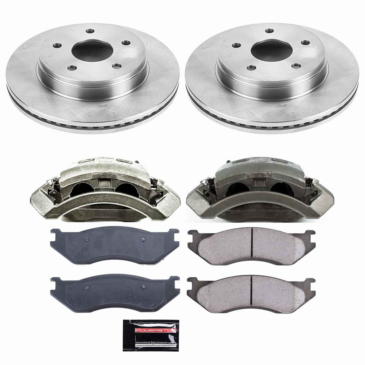 Power Stop - KCOE2167 - Front - Disc Brake Pad/Caliper and Rotor Kit image 1