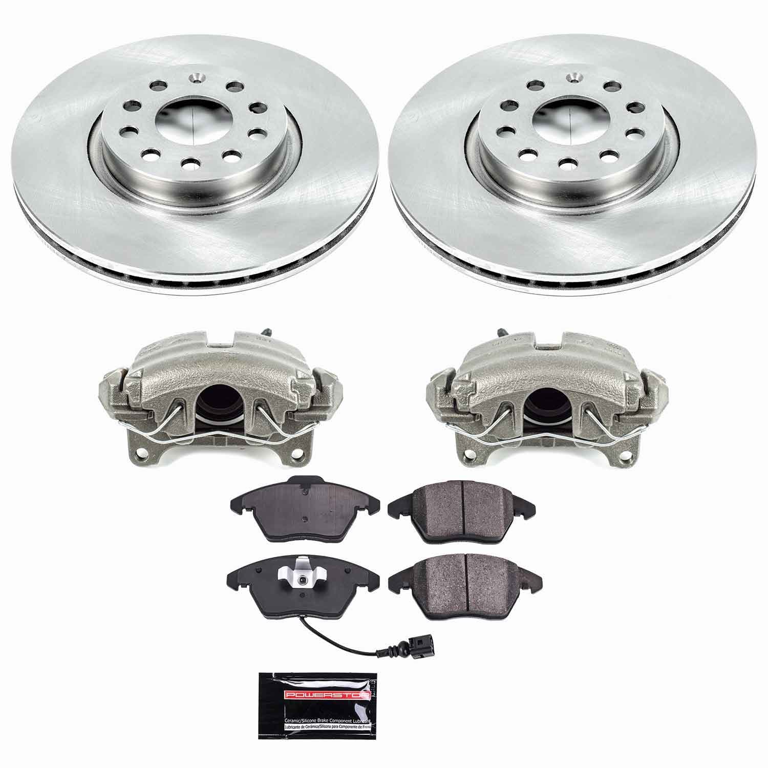 Power Stop - KCOE2259A - Front - Disc Brake Pad/Caliper and Rotor Kit image 1