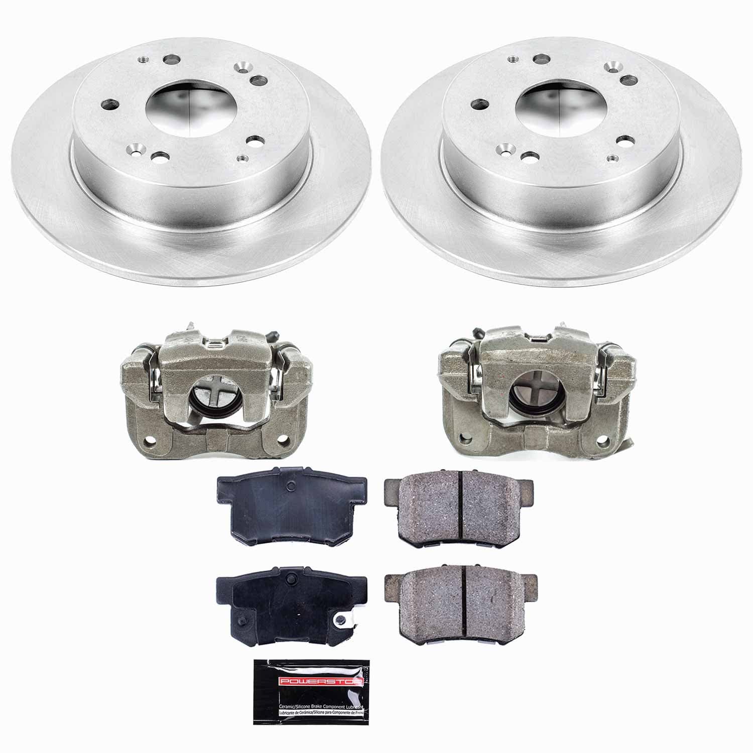 Power Stop - KCOE2270A - Rear - Disc Brake Pad/Caliper and Rotor Kit image 1