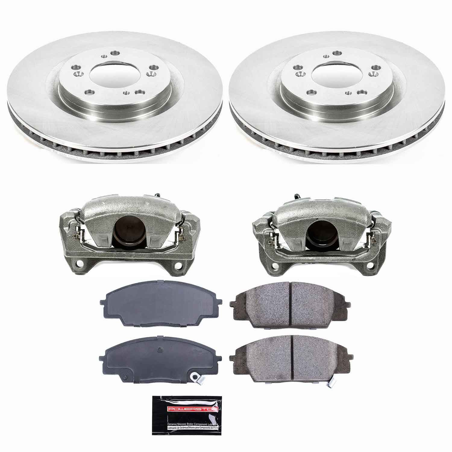 Power Stop - KCOE2276 - Front - Disc Brake Pad/Caliper and Rotor Kit image 1