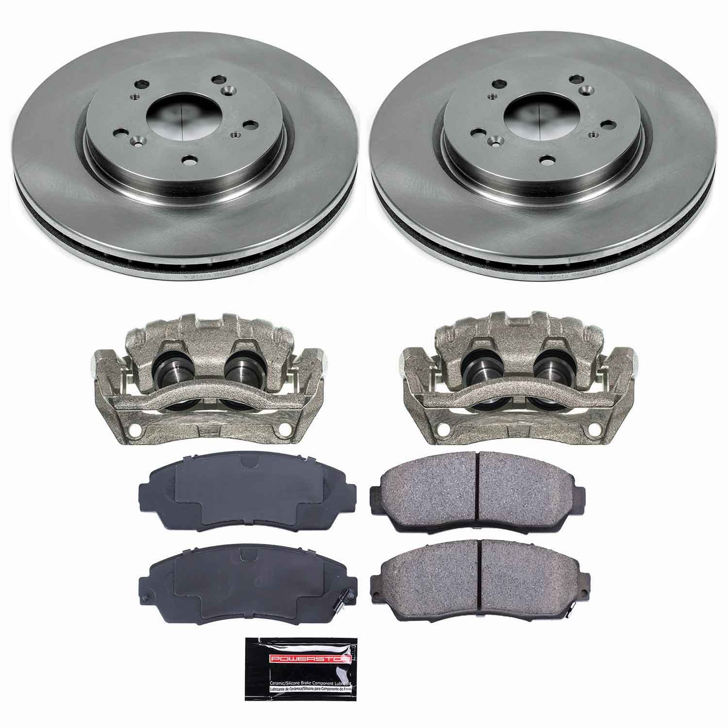 Power Stop - KCOE228 - Front - Disc Brake Pad/Caliper and Rotor Kit image 1